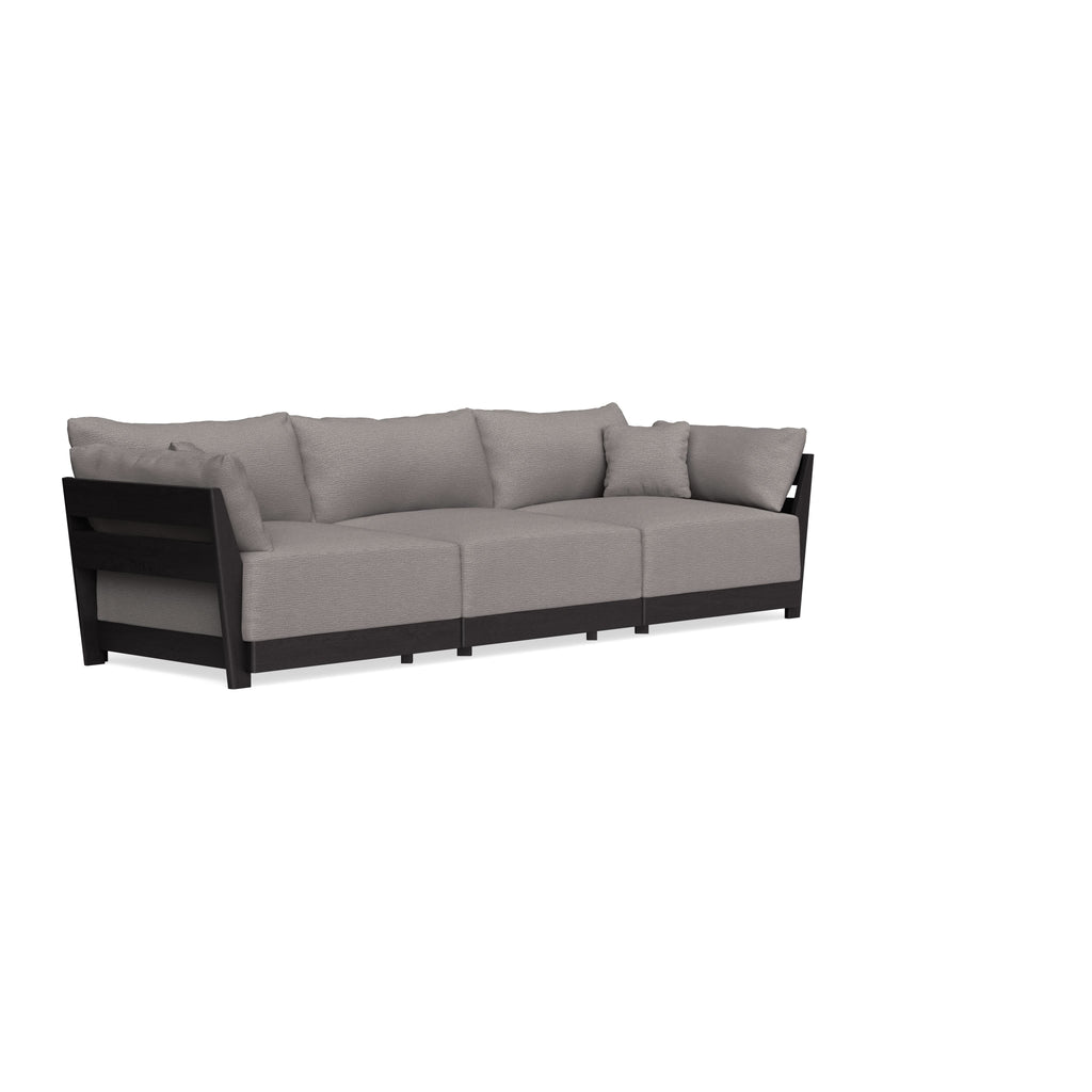 Modular Bondi Black 3-Seater Sofa in Cement | Classic Blend