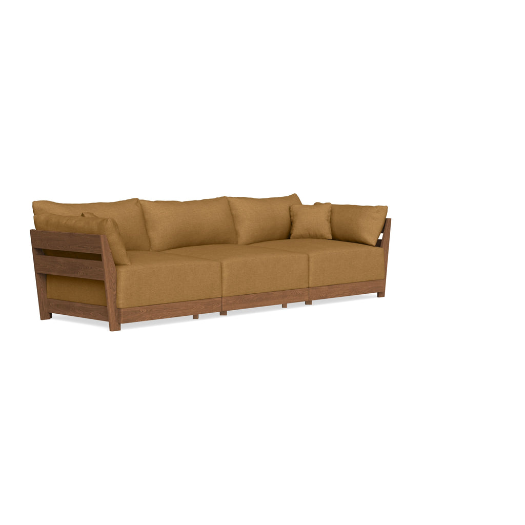 Modular Bondi Espresso 3-Seater Sofa in Dijon | Memory Foam Blend