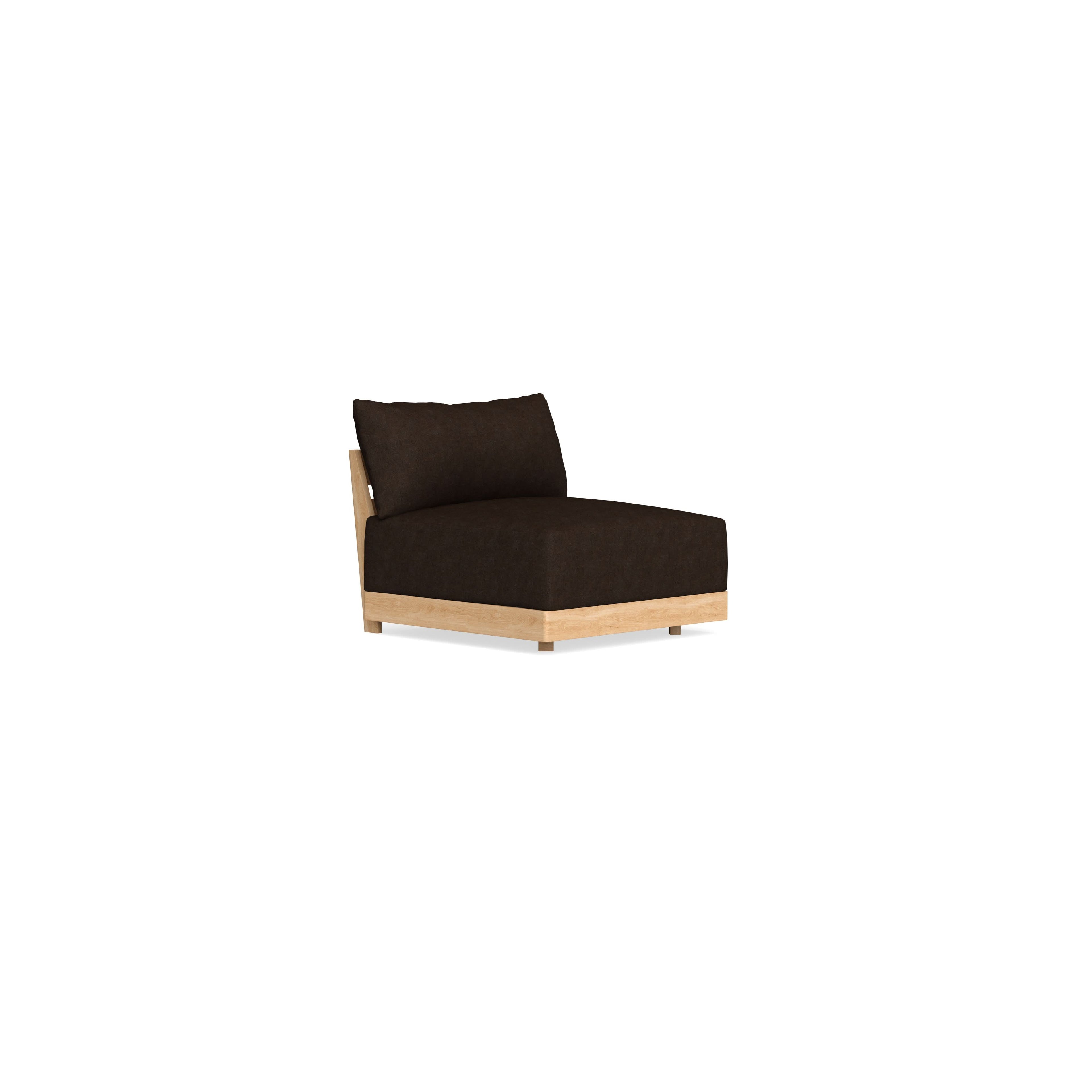 Slipcover Only - Modular Bondi Armless Chair in Espresso