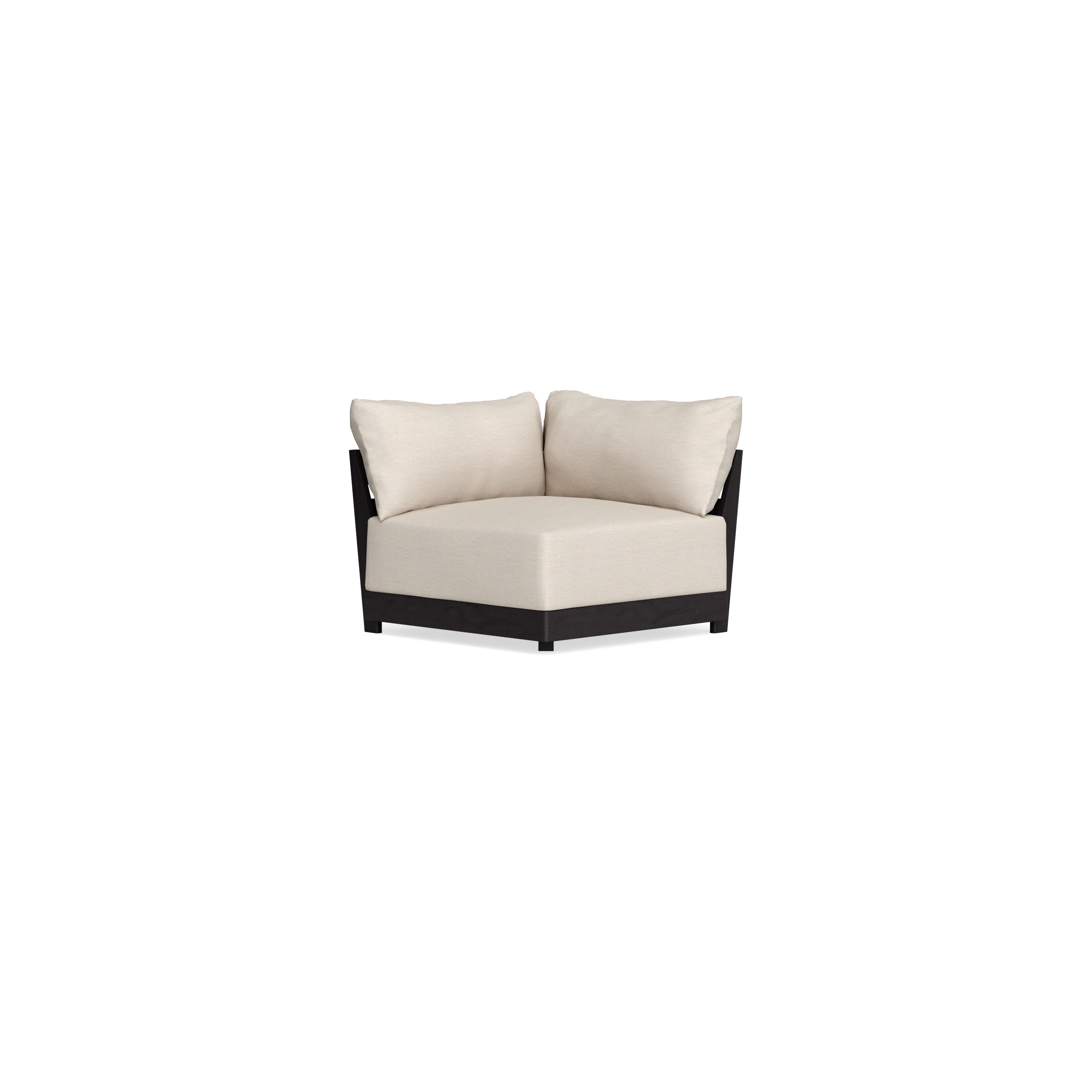 Modular Bondi Black Corner Chair in Seashell | Classic Blend
