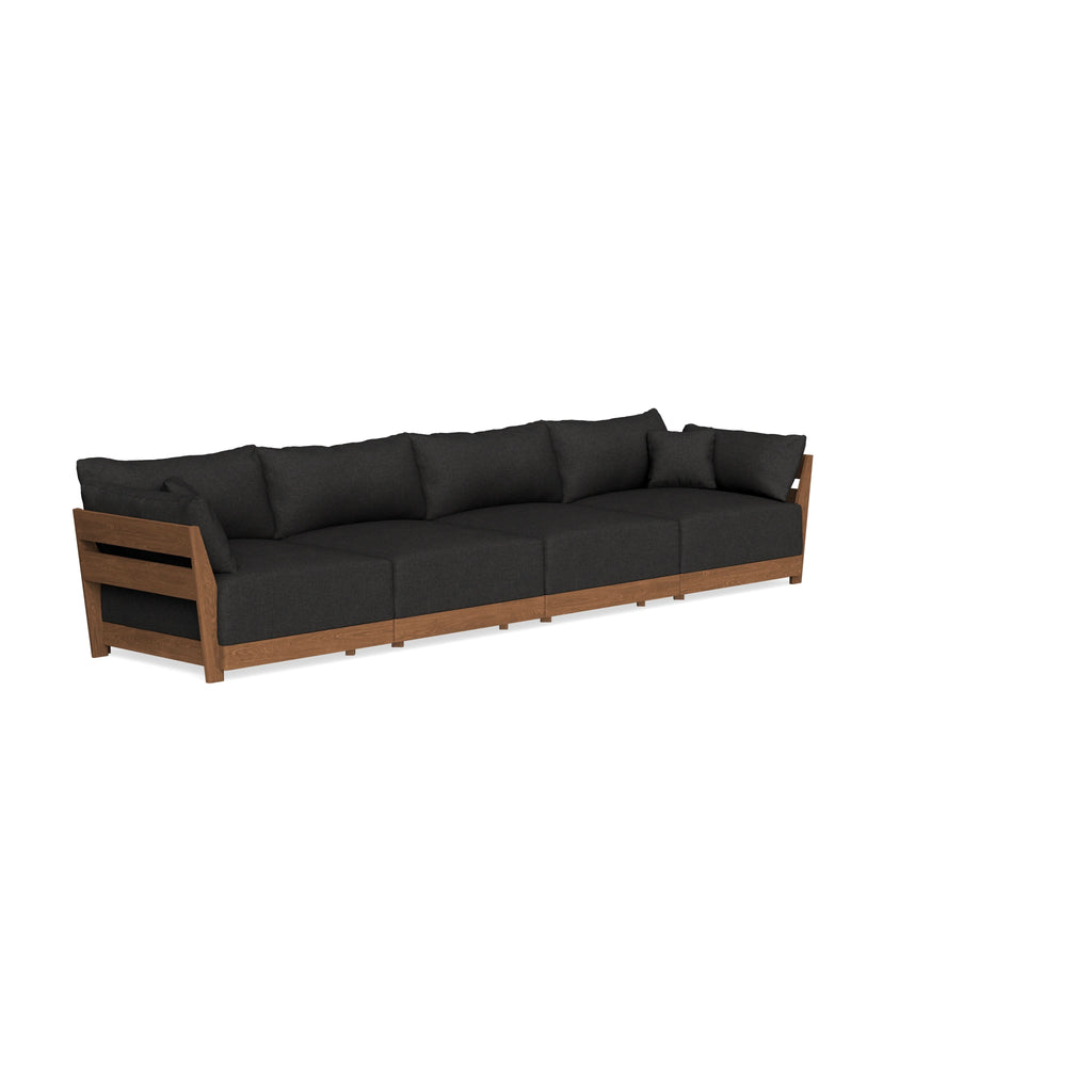 Modular Bondi Espresso 4-Seater Sofa in Peppercorn | Classic Blend