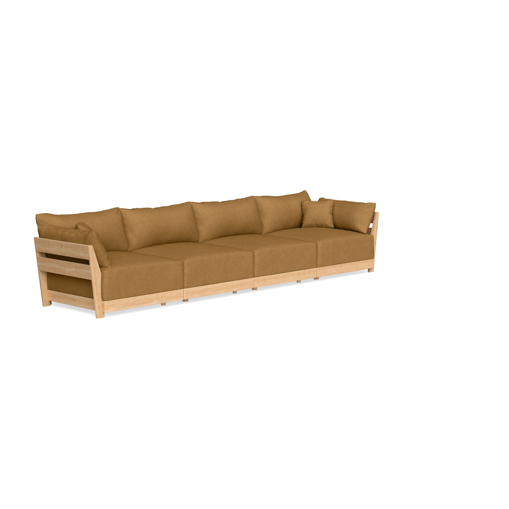 Modular Bondi Latte 4-Seater Sofa in Dijon | Memory Foam Blend