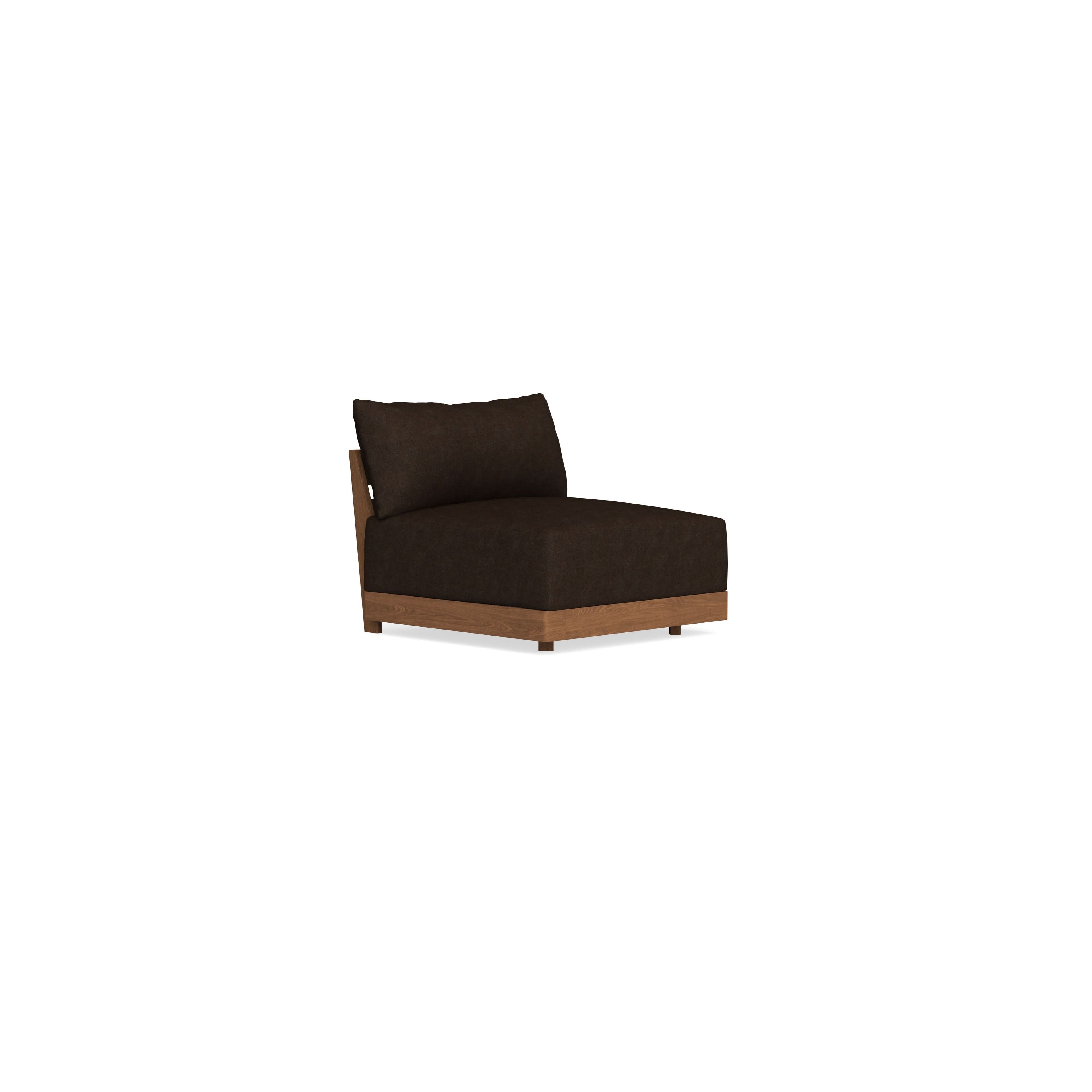 Modular Bondi Espresso Armless Chair in Espresso | Classic Blend