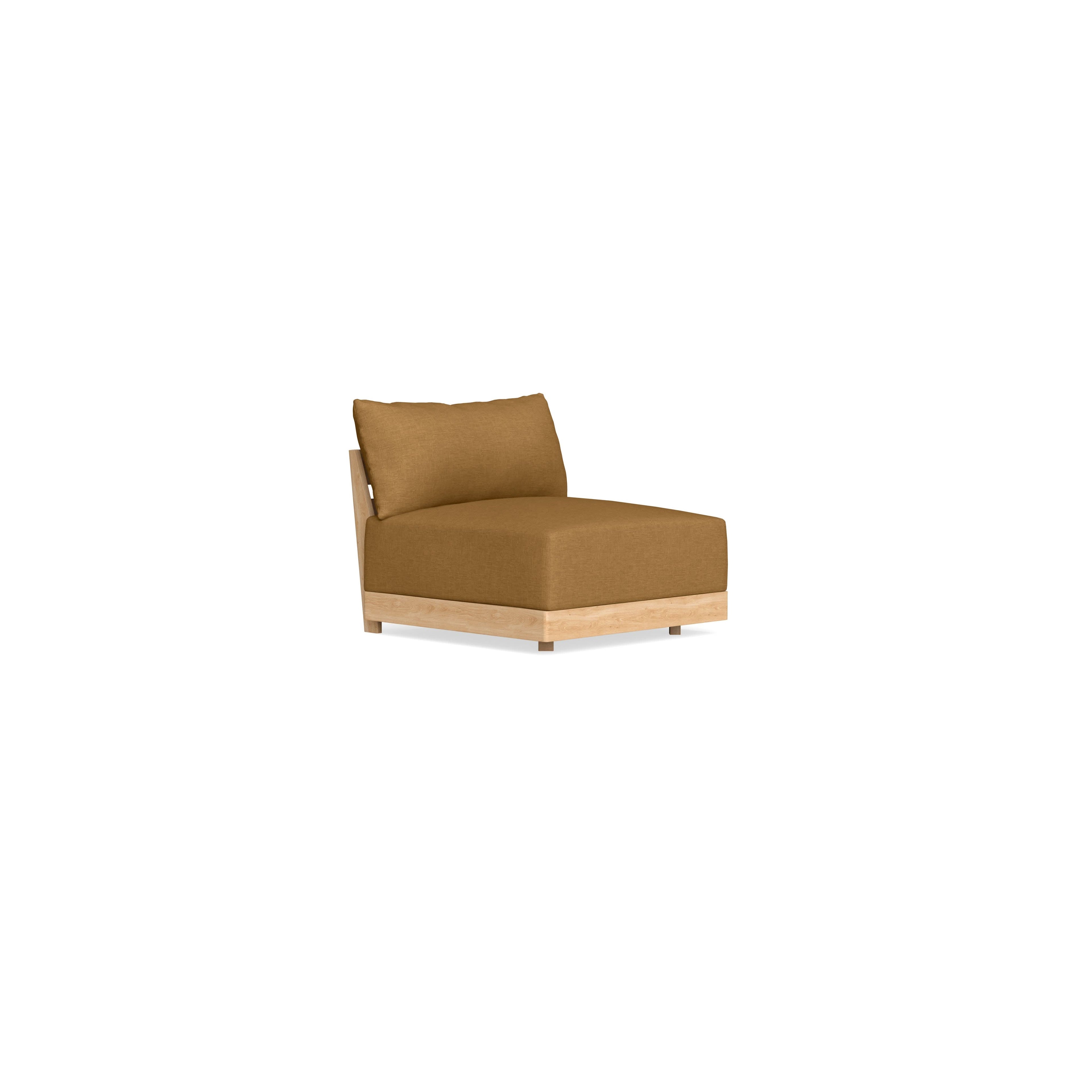 Modular Bondi Latte Armless Chair in Dijon | Classic Blend