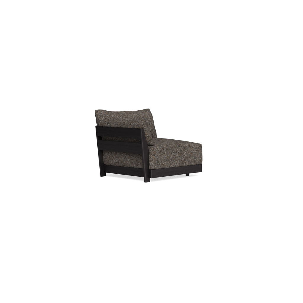 Modular Bondi Black End Chair in Eclipse | Classic Blend