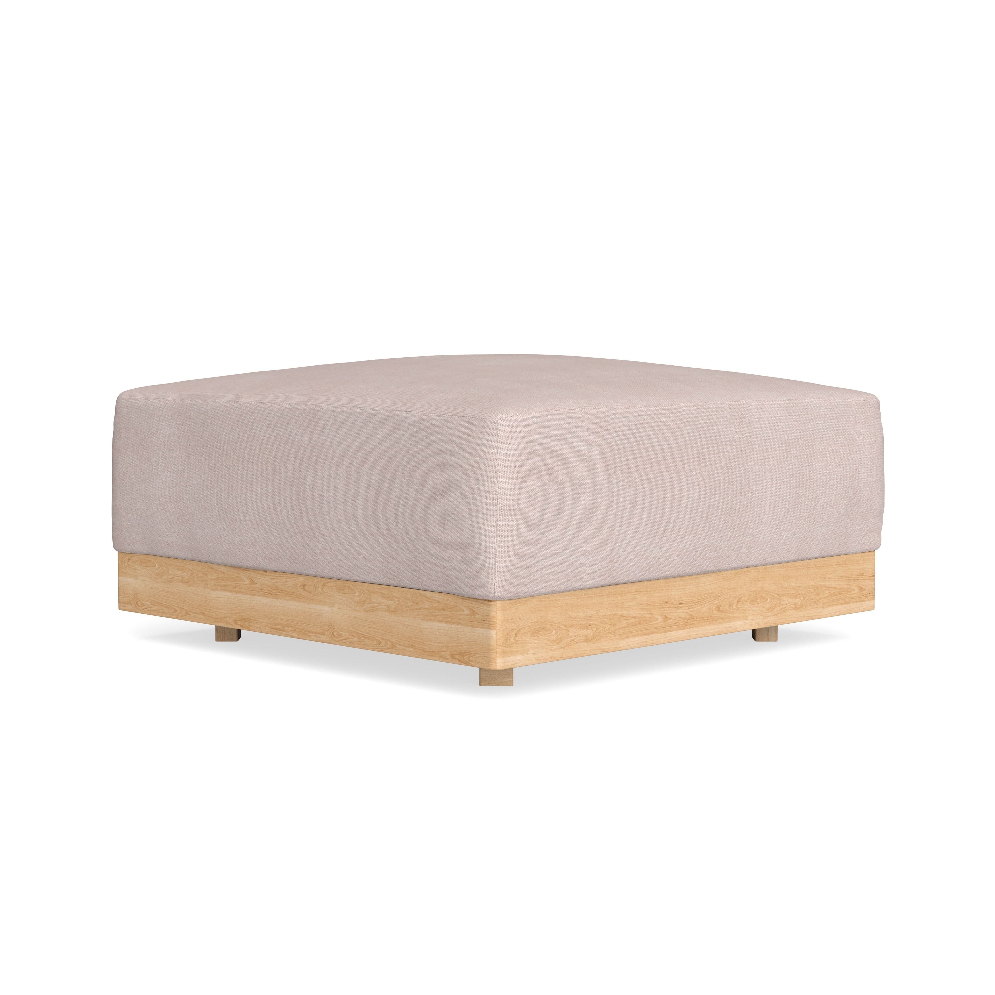 Modular Bondi Latte Ottoman in Blush | Classic Blend