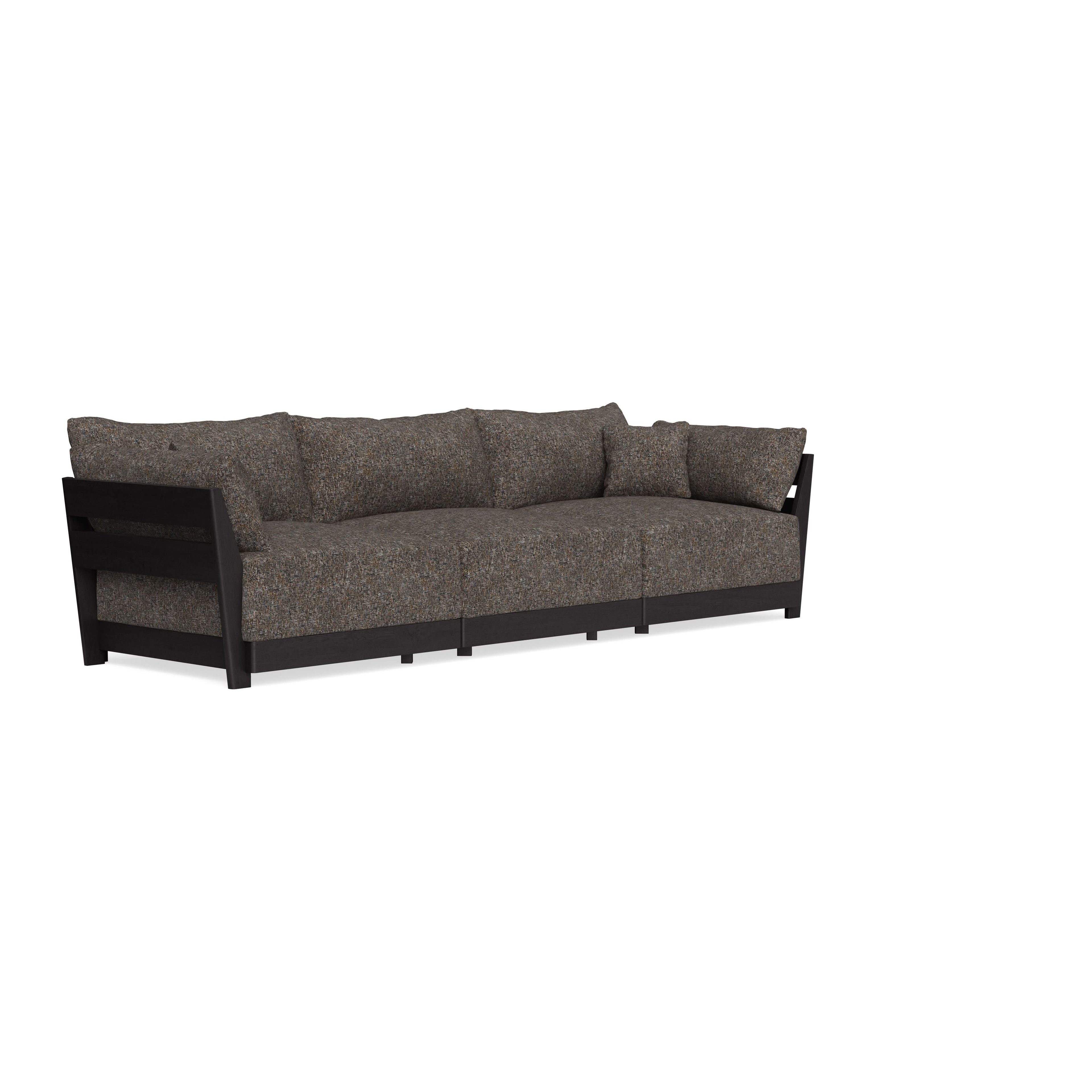 Modular Bondi Black 3-Seater Sofa in Eclipse | Memory Foam Blend
