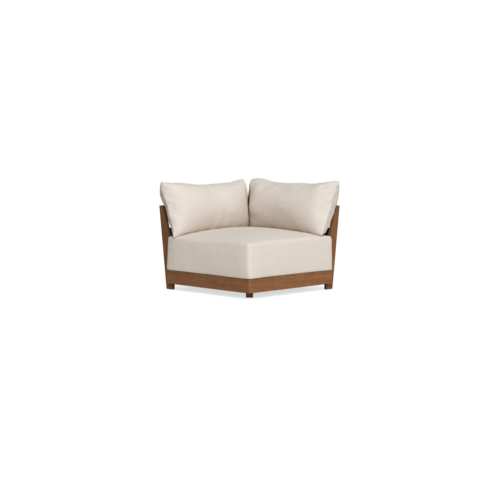 Modular Bondi Espresso Corner Chair in Seashell | Classic Blend