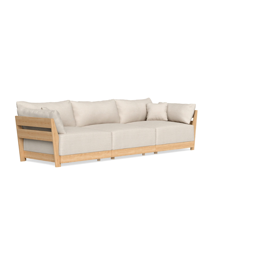 Modular Bondi Latte 3-Seater Sofa in Seashell | Classic Blend