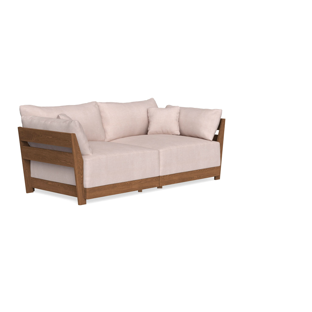 Modular Bondi Espresso 2-Seater Sofa in Blush | Classic Blend