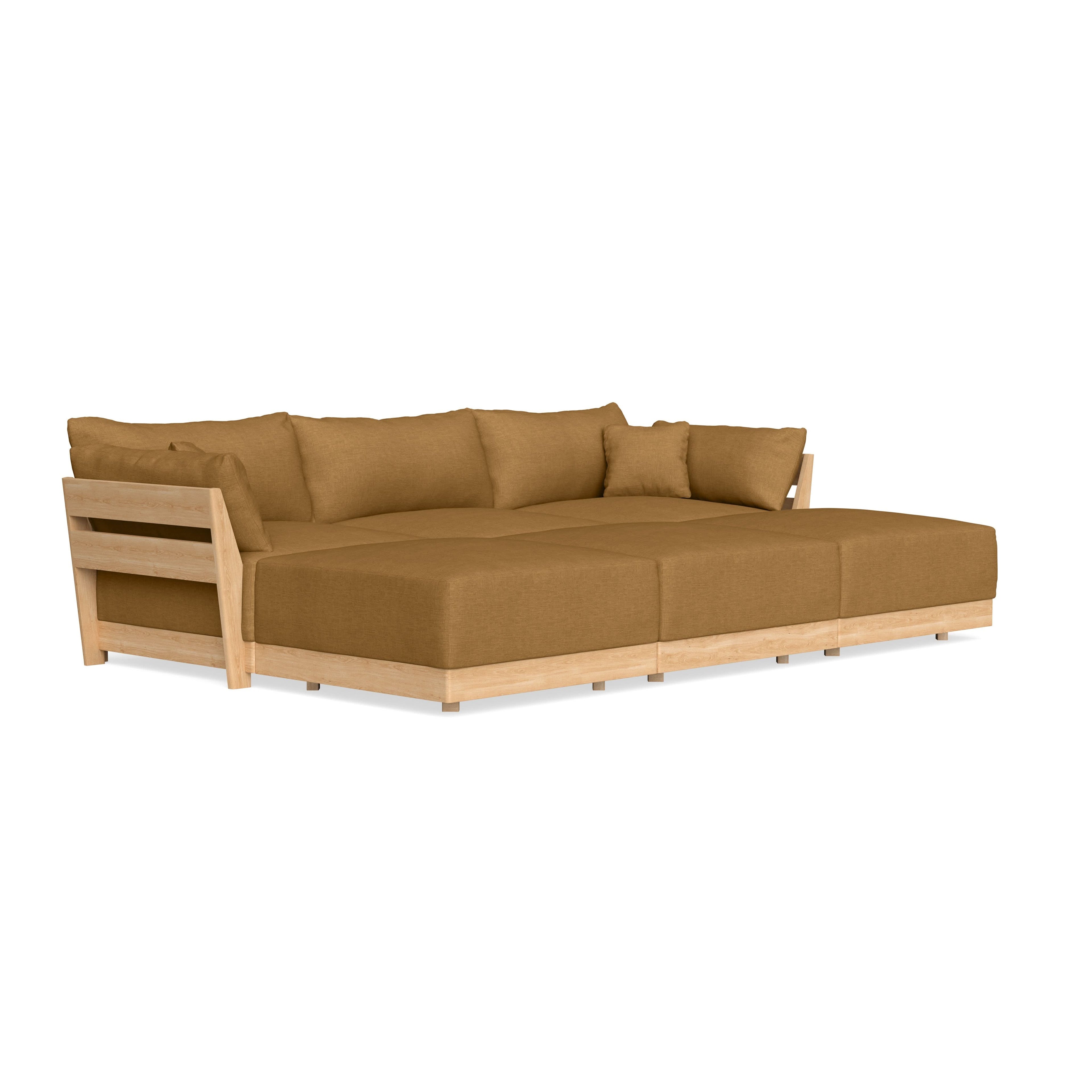 Slipcover Only - Modular Bondi 3-Seater Daybed Sofa Sectional in Dijon