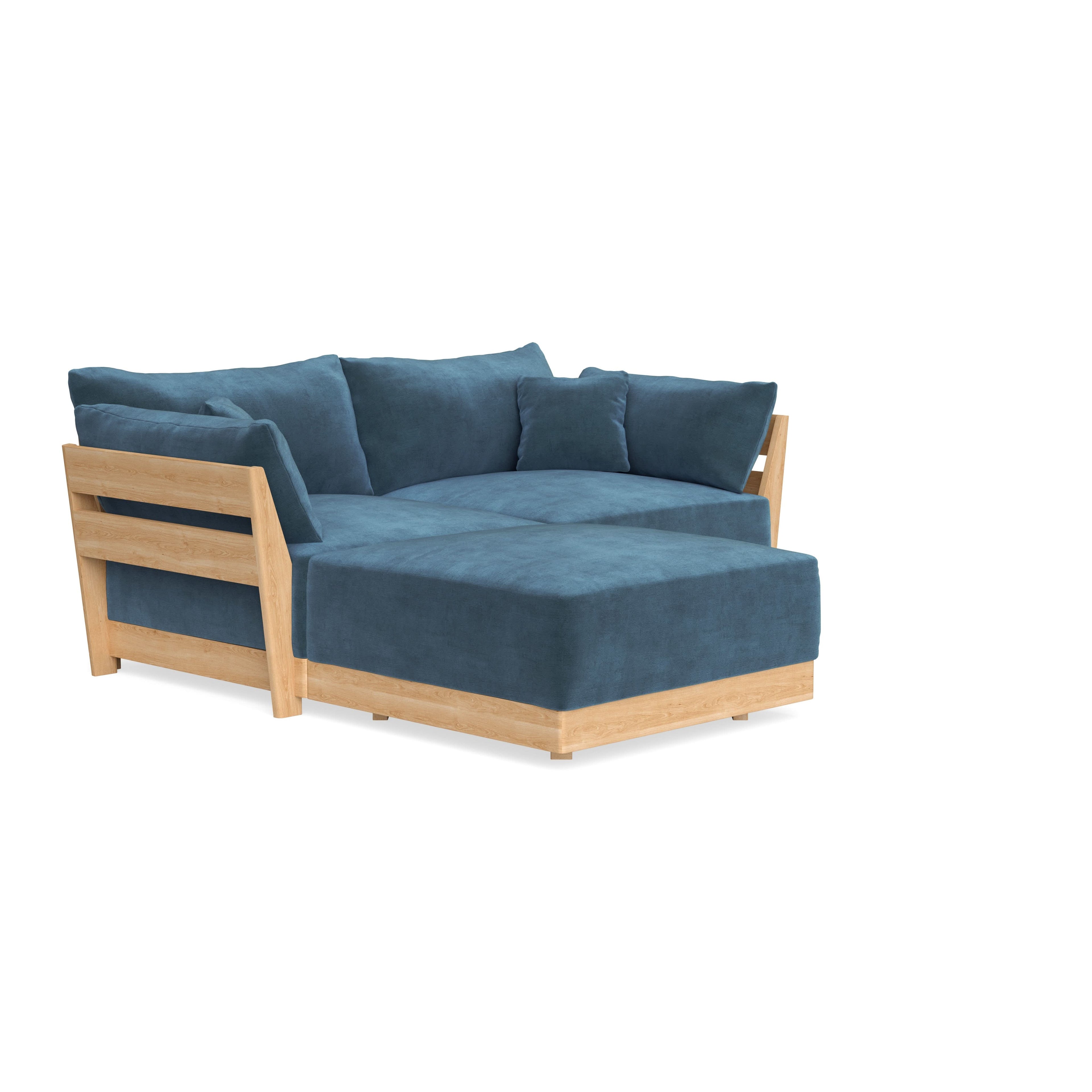Slipcover Only - Modular Bondi 2-Seater Sectional in Oxford Blue