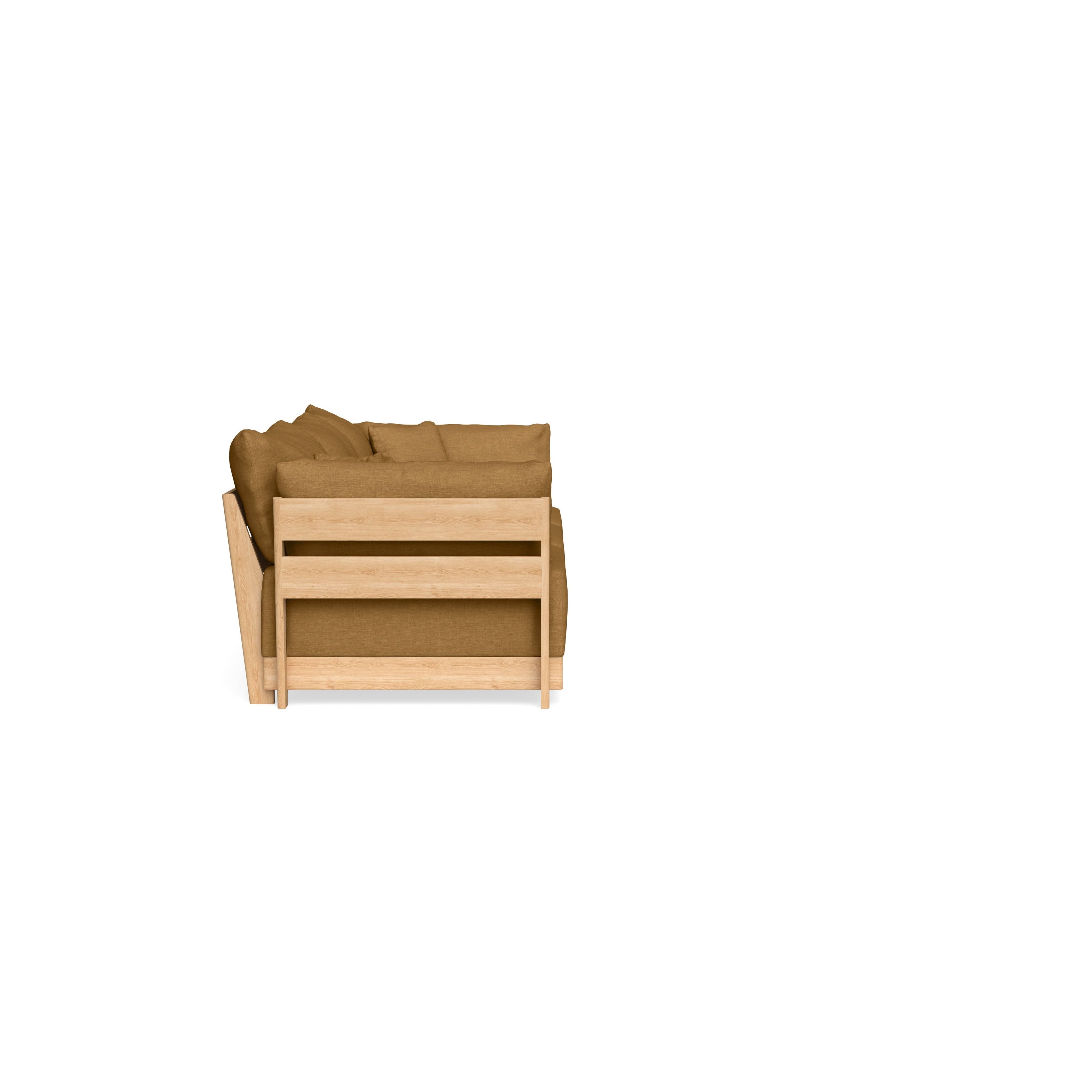 Modular Bondi Latte 3-Seater Sofa in Dijon | Memory Foam Blend