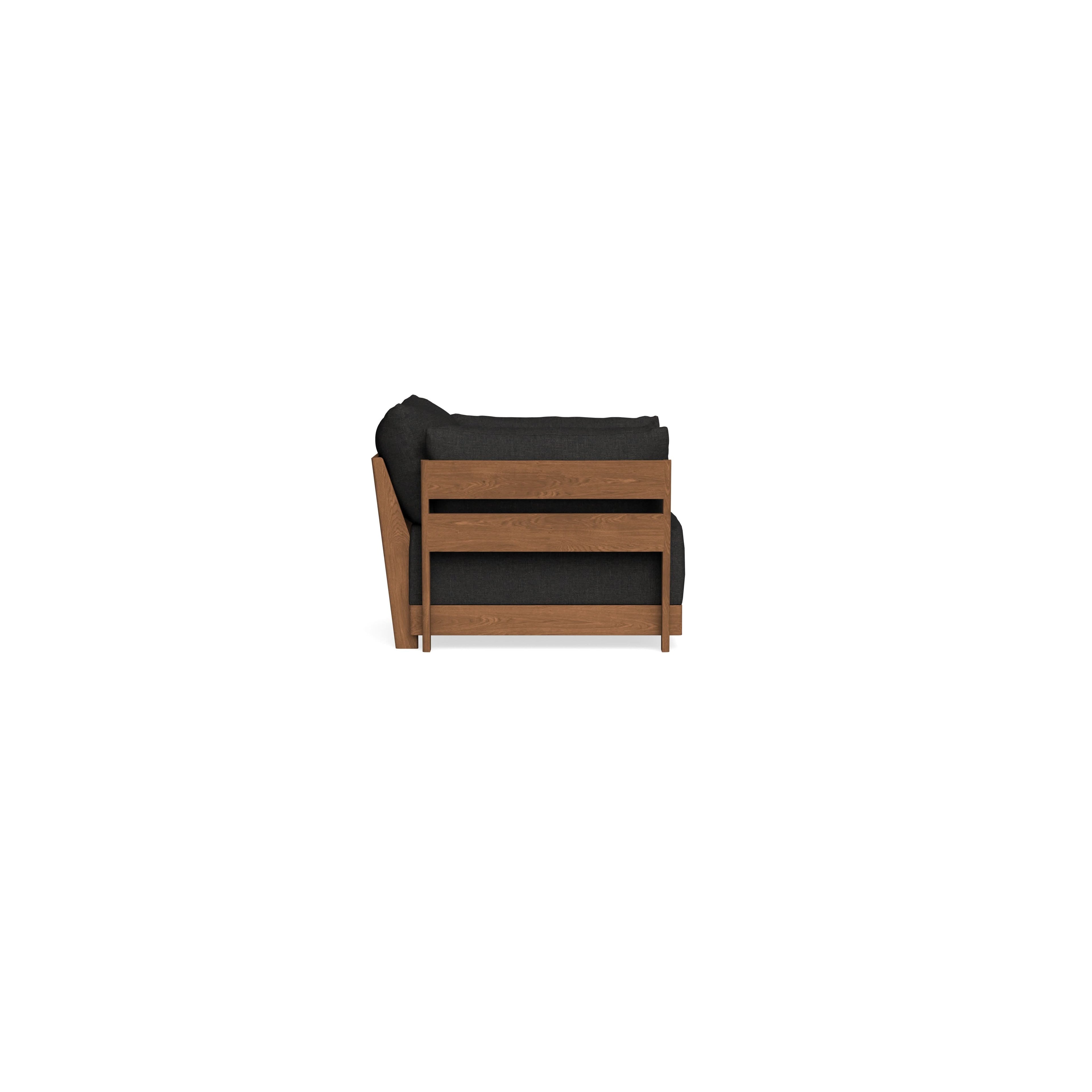 Modular Bondi Espresso Armchair in Peppercorn | Classic Blend
