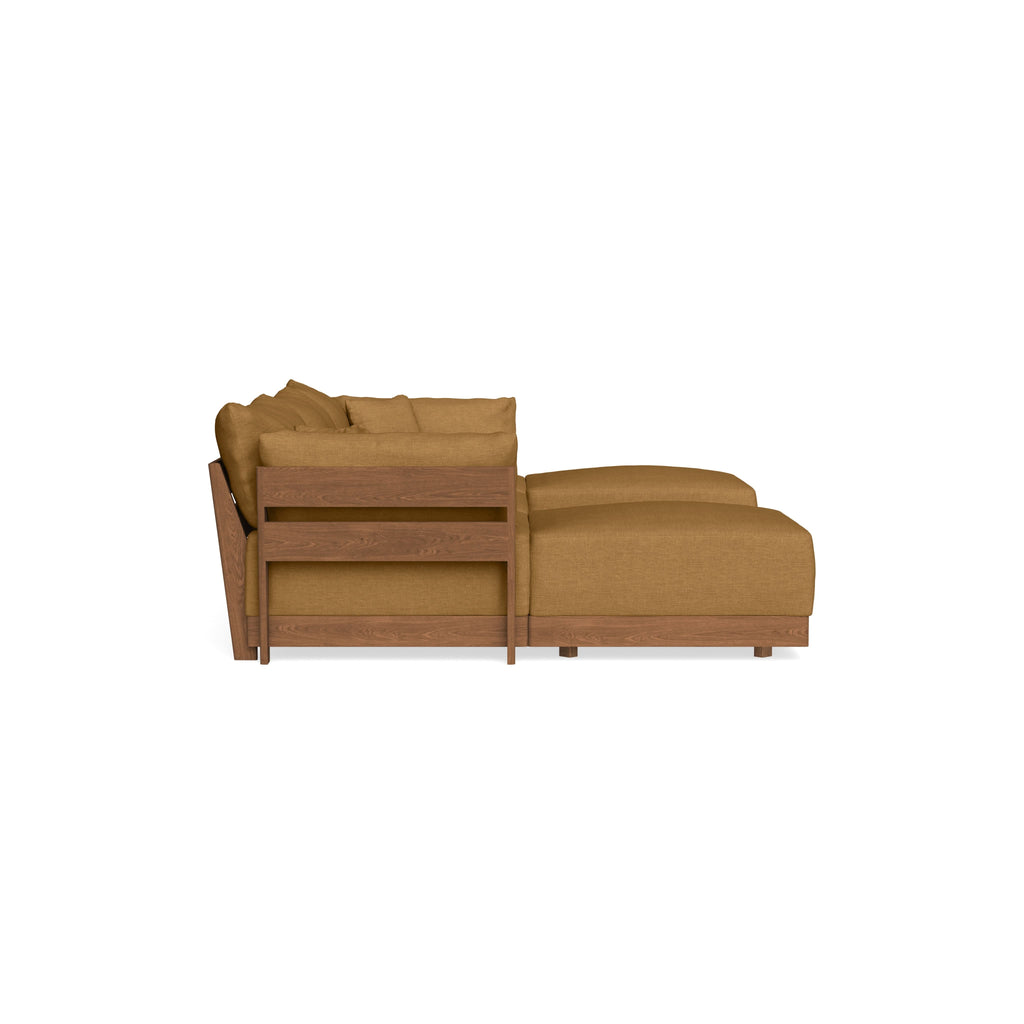 Modular Bondi Espresso 3-Seater U-Sectional in Dijon | Classic Blend