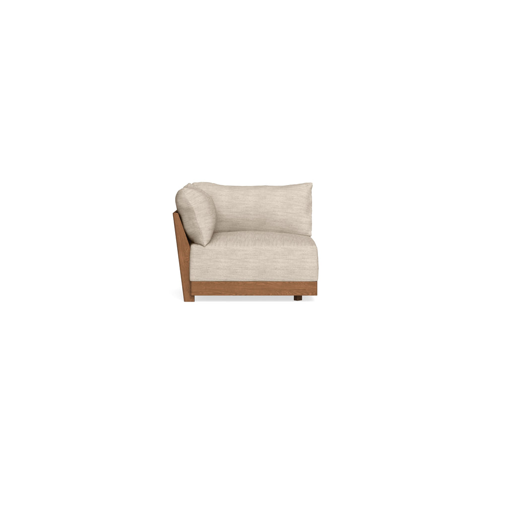 Modular Bondi Espresso Corner Chair in Wheat | Classic Blend