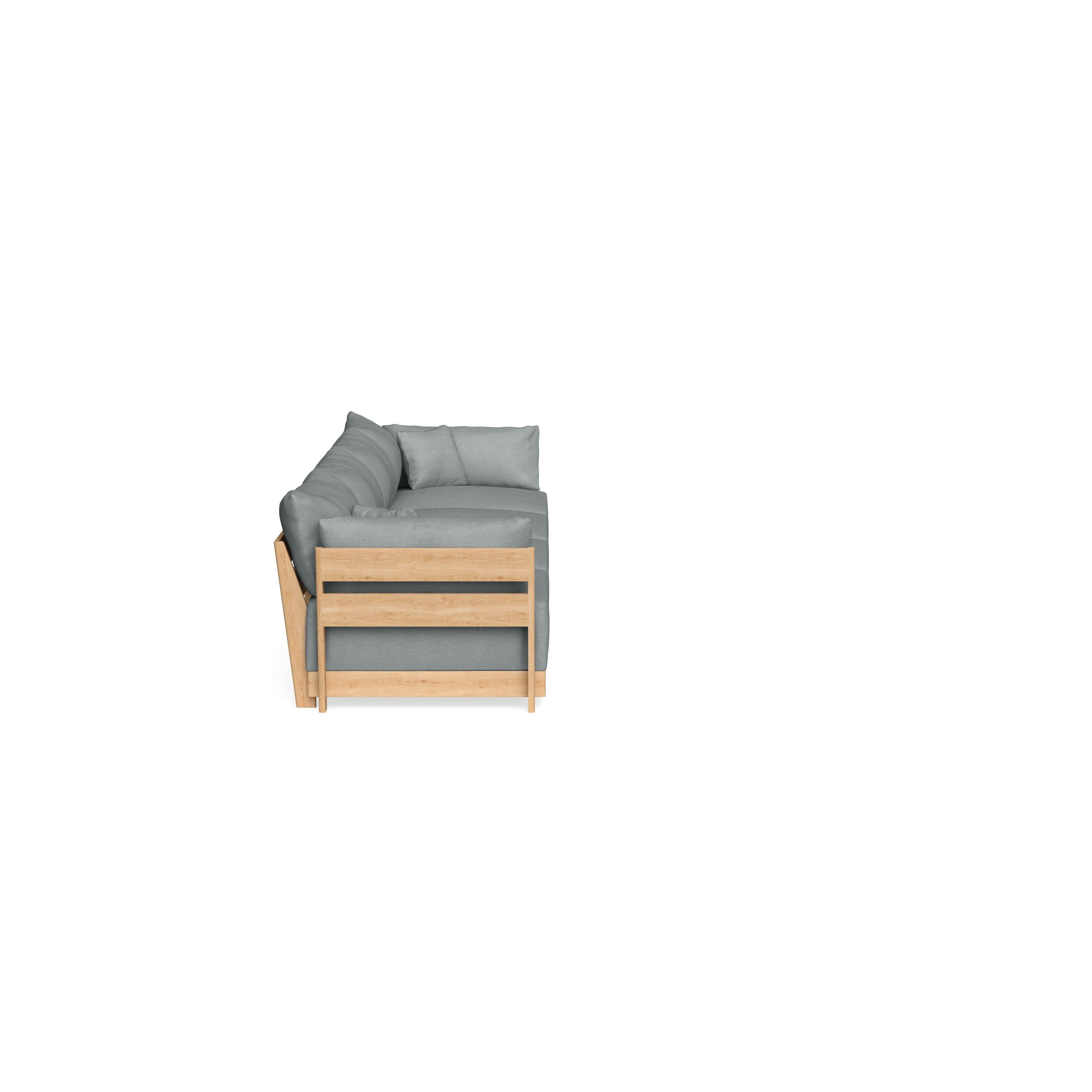 Slipcover Only - Modular Bondi 4-Seater Sofa in Light Steel