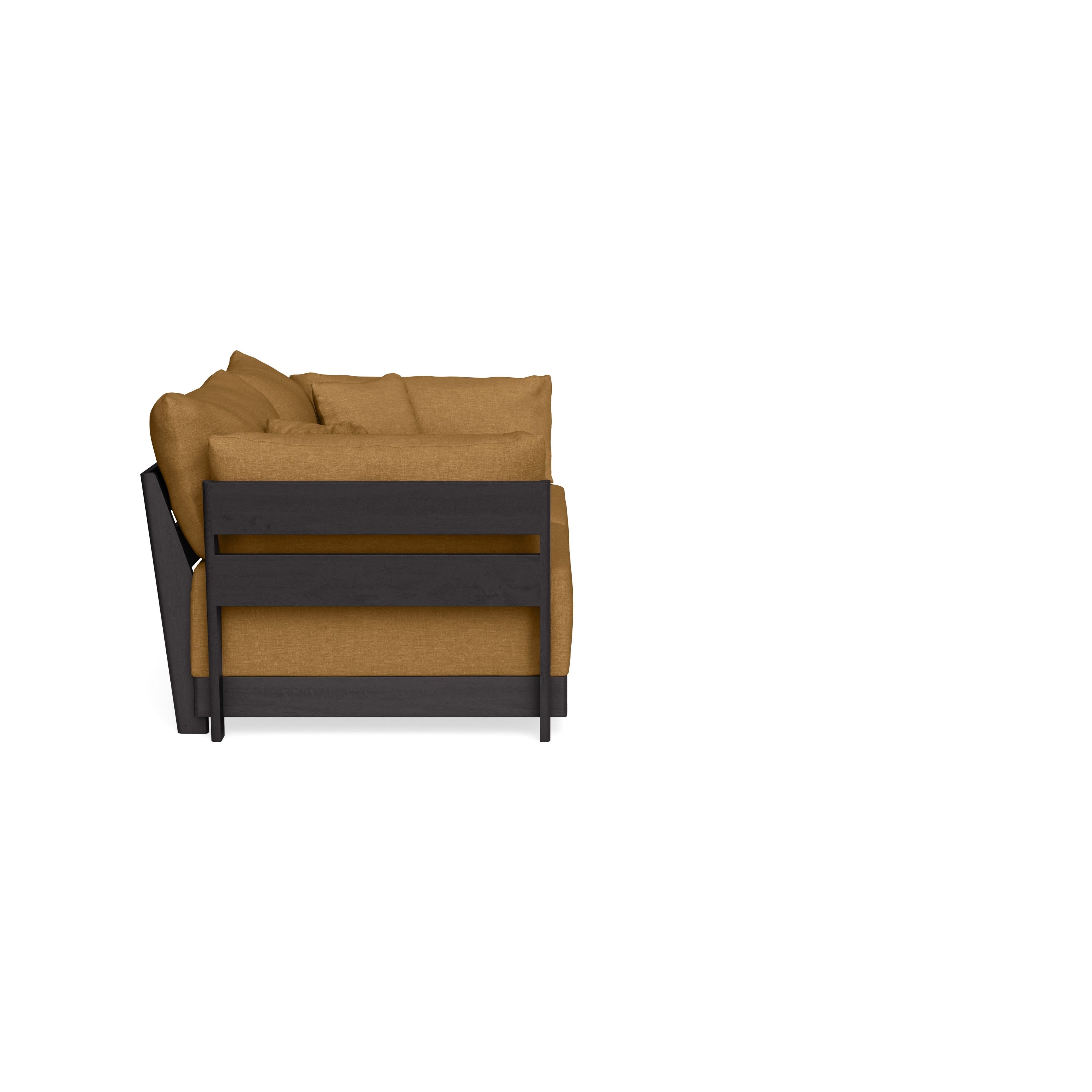 Modular Bondi Black 2-Seater Sofa in Dijon | Classic Blend