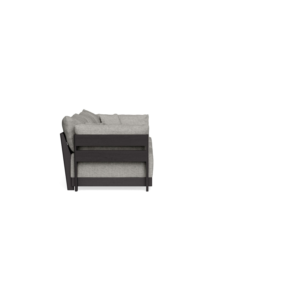 Modular Bondi Black 3-Seater Sofa in Fog | Memory Foam Blend