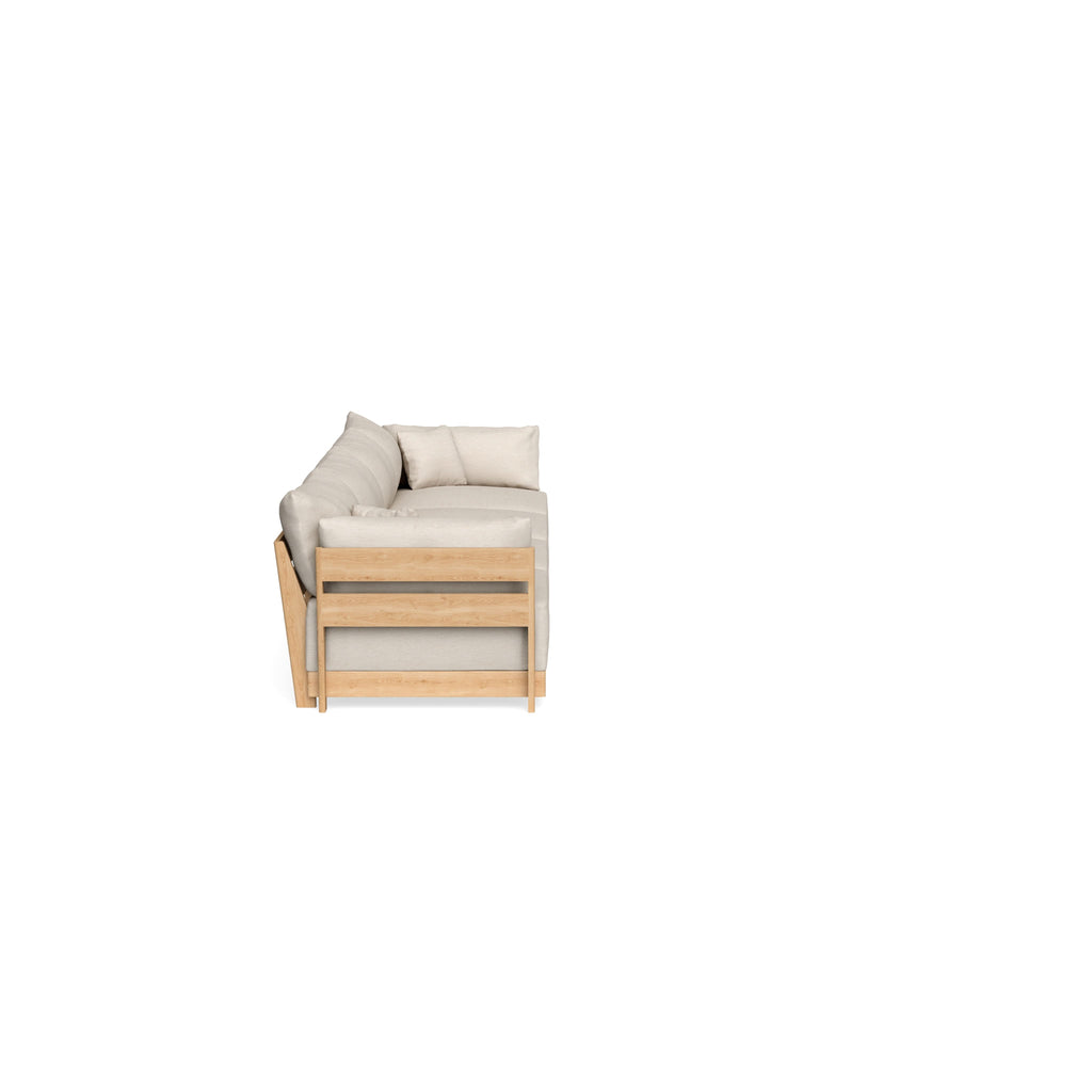 Modular Bondi Latte 4-Seater Sofa in Seashell | Classic Blend