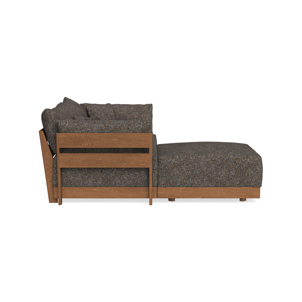Modular Bondi Espresso 2-Seater Sectional in Eclipse | Classic Blend