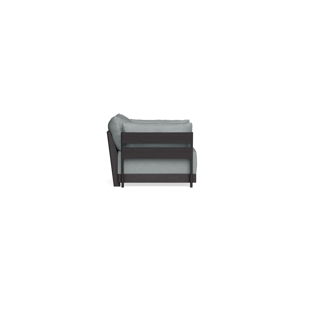 Modular Bondi Black Armchair in Light Steel | Classic Blend
