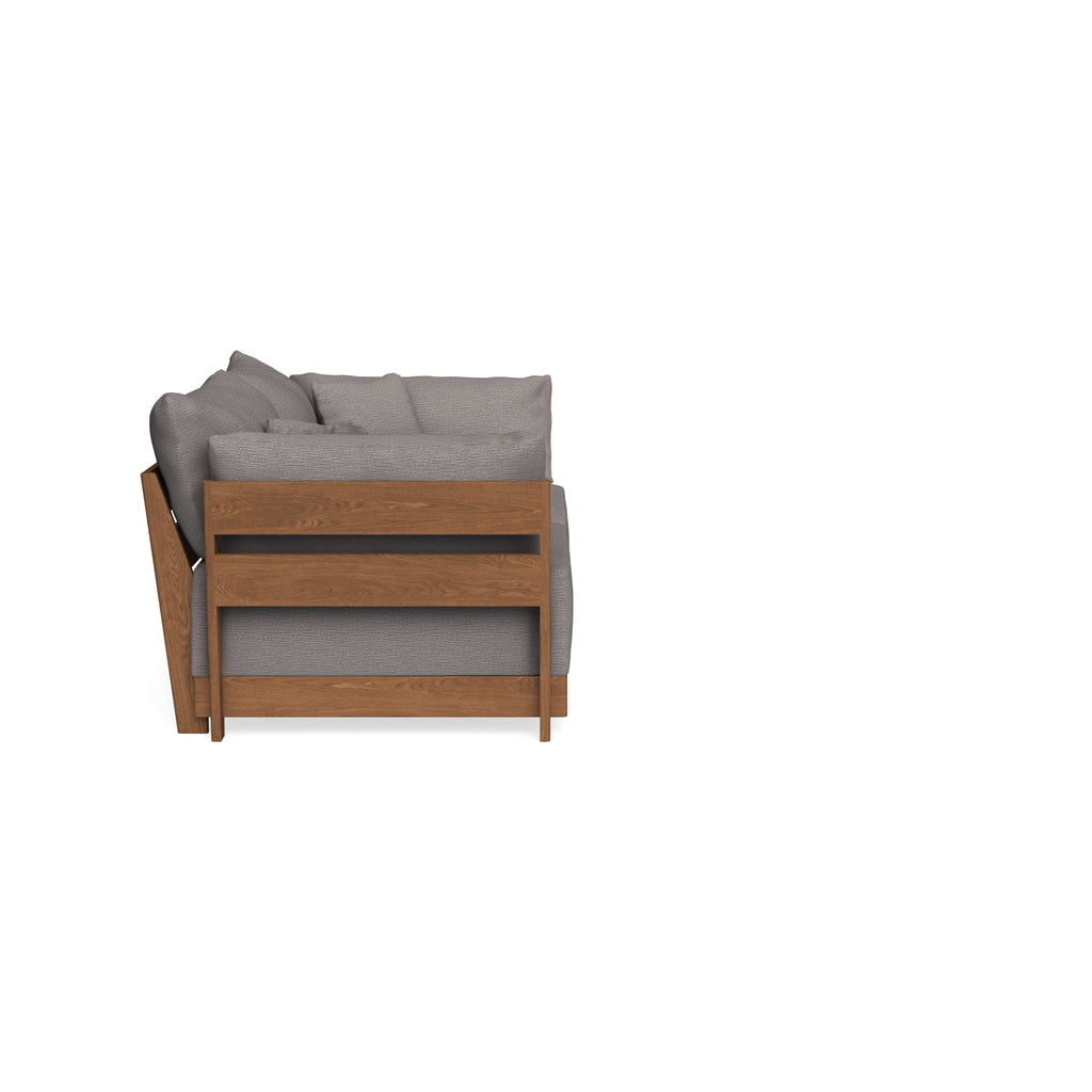 Modular Bondi Espresso 2-Seater Sofa in Cement | Classic Blend