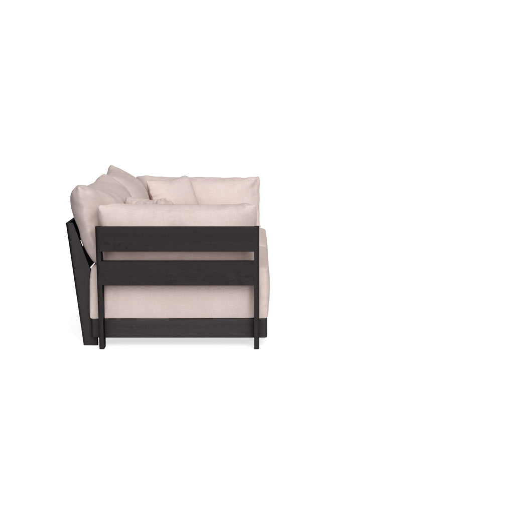 Modular Bondi Black 2-Seater Sofa in Blush | Classic Blend