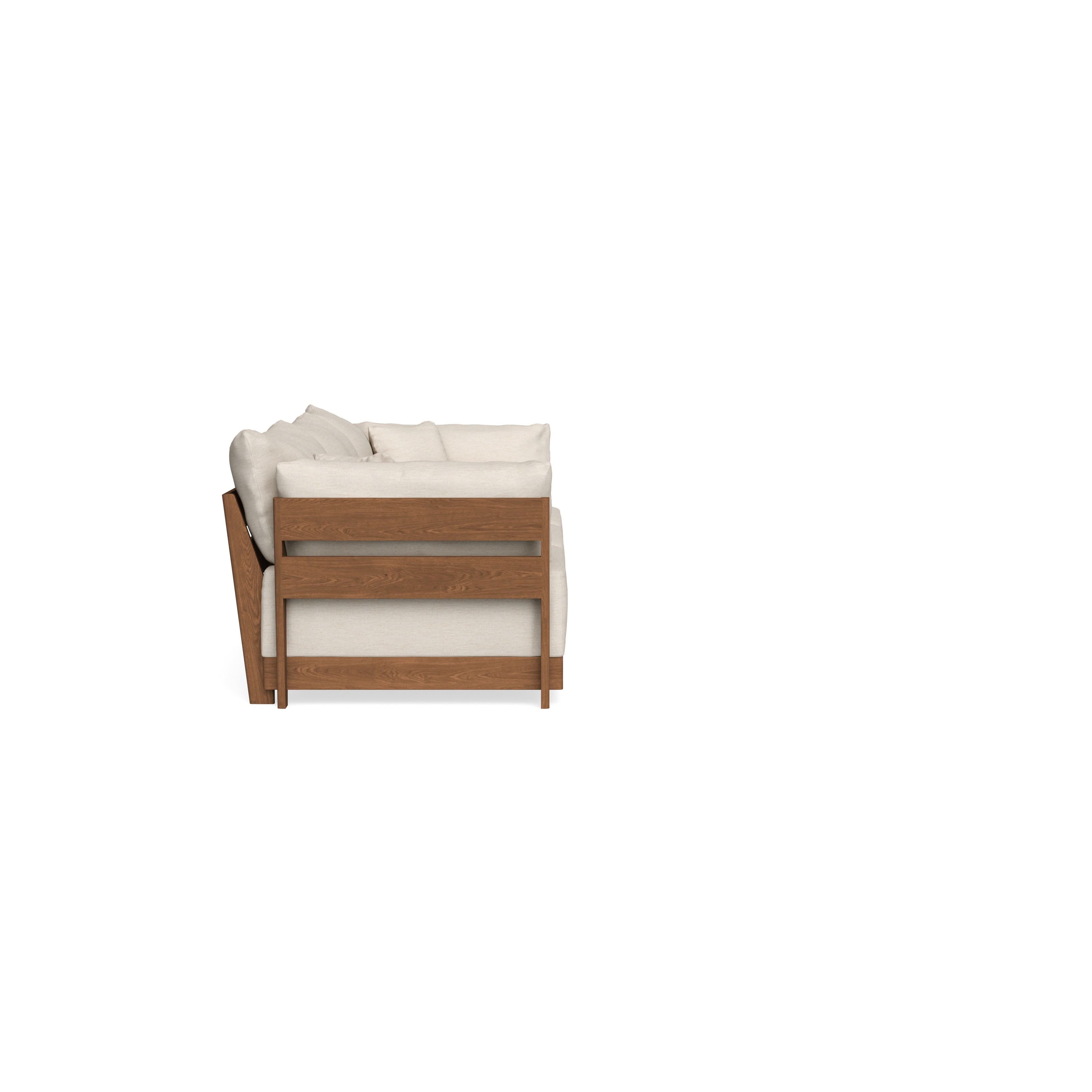 Modular Bondi Espresso 3-Seater Sofa in Seashell | Classic Blend