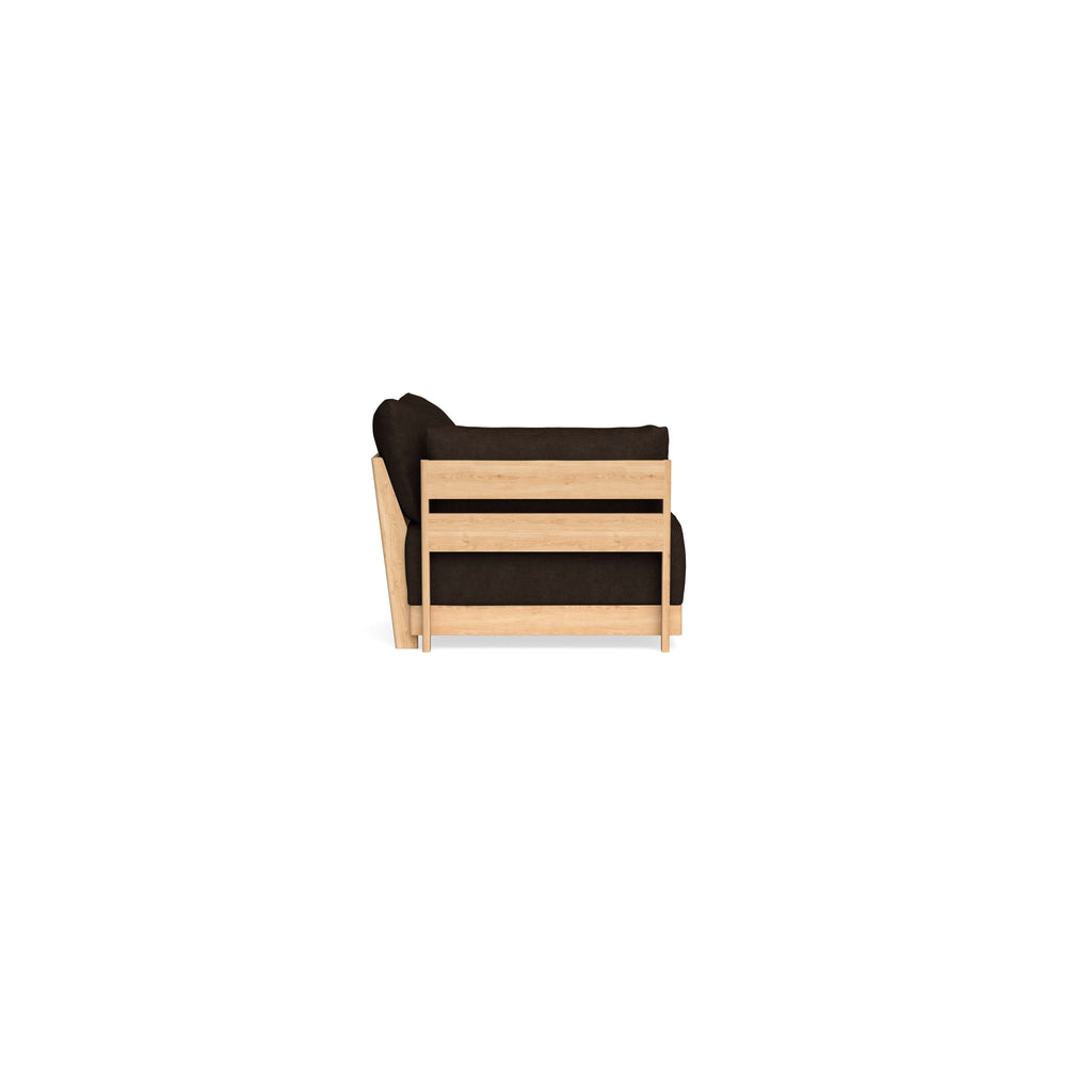 Modular Bondi Latte End Chair in Espresso | Classic Blend