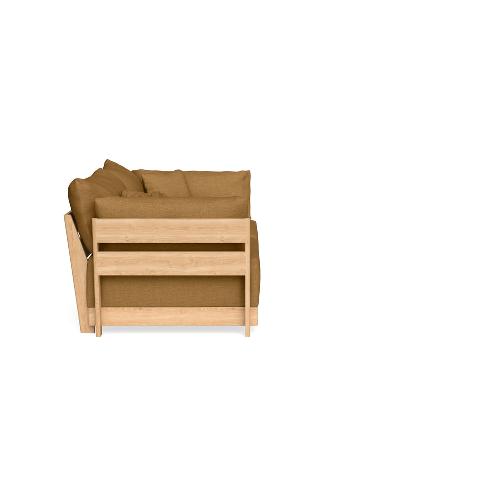 Modular Bondi Latte 2-Seater Sofa in Dijon | Memory Foam Blend