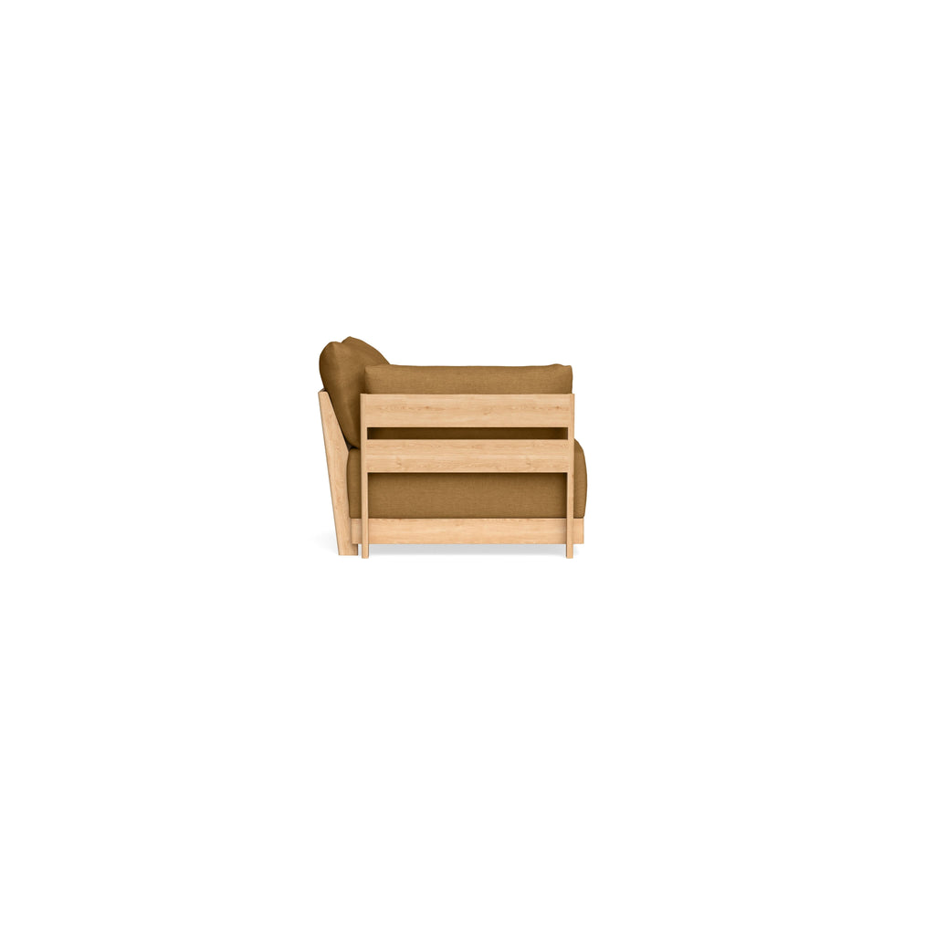 Modular Bondi Latte End Chair in Dijon | Classic Blend