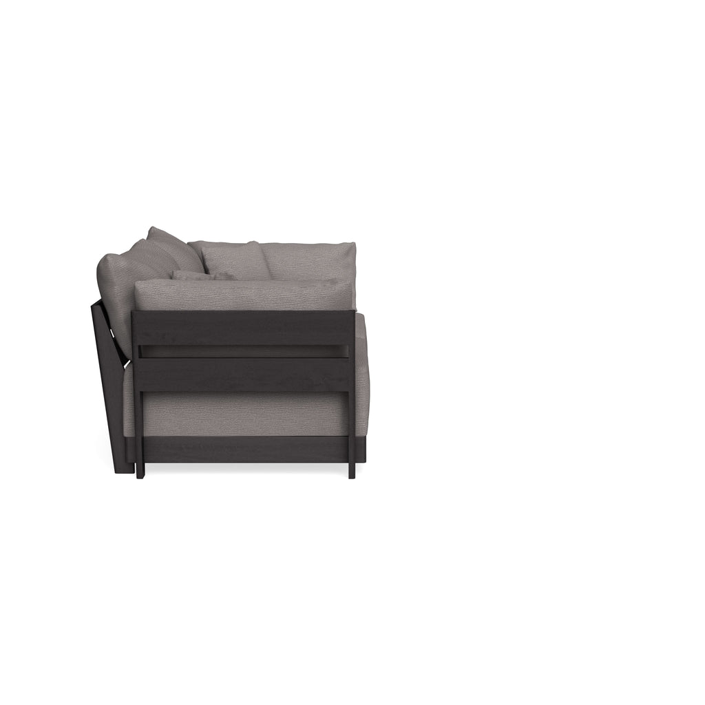 Modular Bondi Black 2-Seater Sofa in Cement | Classic Blend