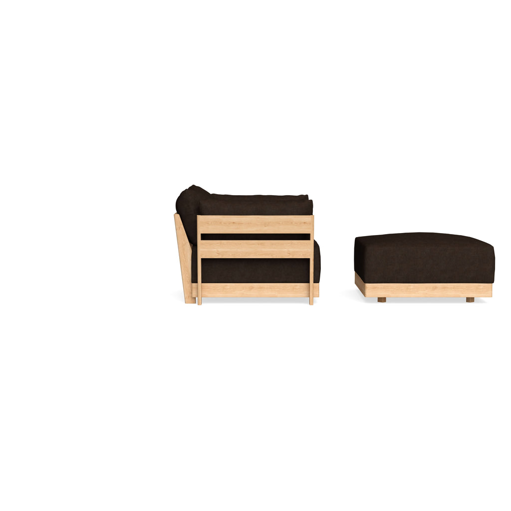 Slipcover Only - Modular Bondi Armchair + Ottoman in Espresso