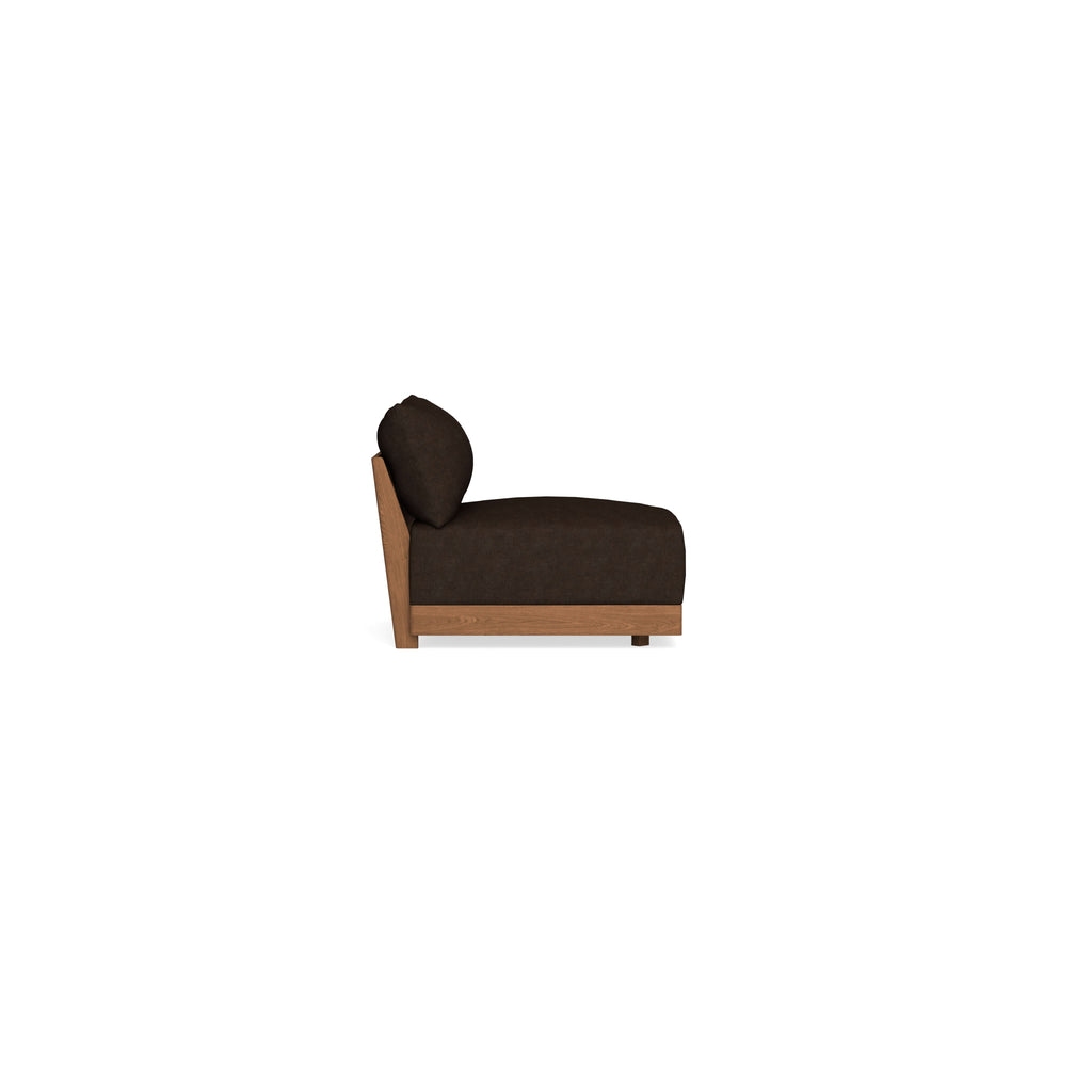 Modular Bondi Espresso Armless Chair in Espresso | Classic Blend