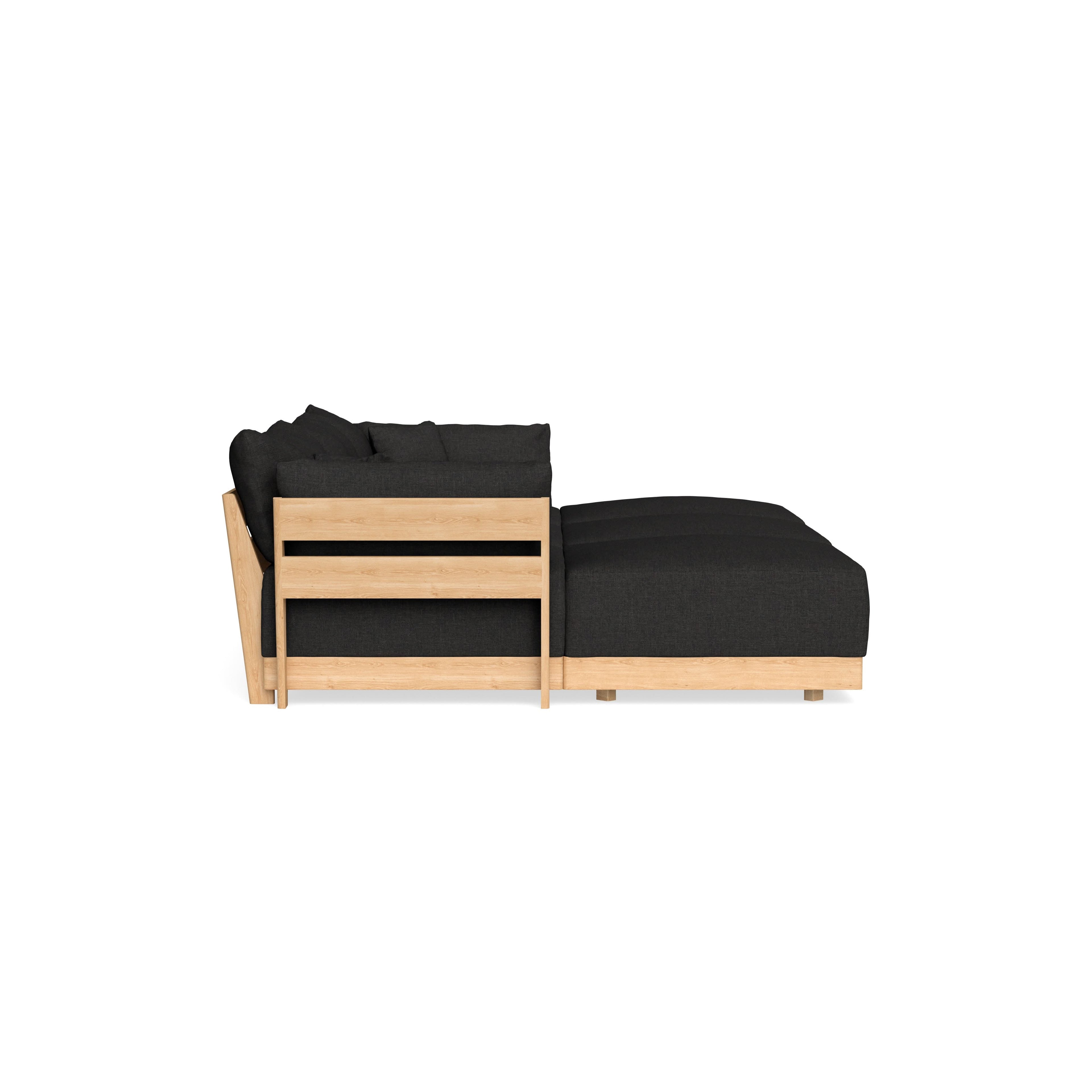 Slipcover Only - Modular Bondi 3-Seater Daybed Sofa Sectional in Peppercorn