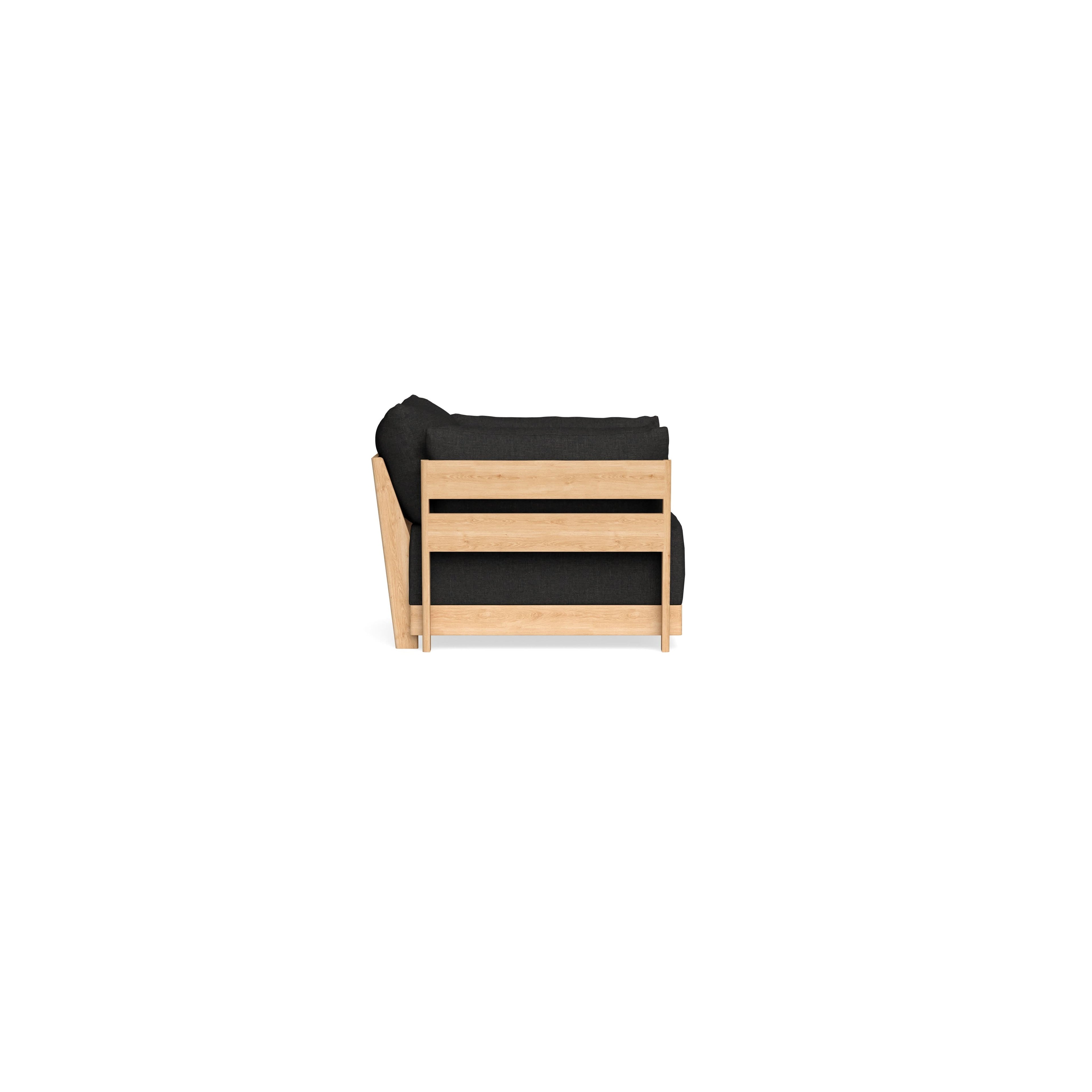 Modular Bondi Latte Armchair in Peppercorn | Classic Blend