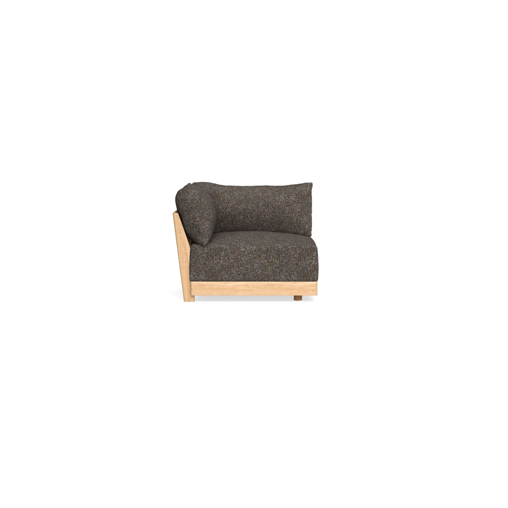 Modular Bondi Latte Corner Chair in Eclipse | Memory Foam Blend