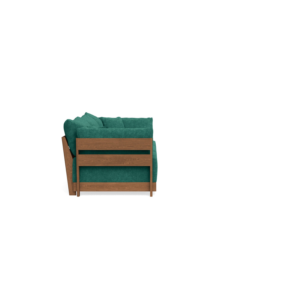 Modular Bondi Espresso 3-Seater Sofa in Jade Green | Classic Blend