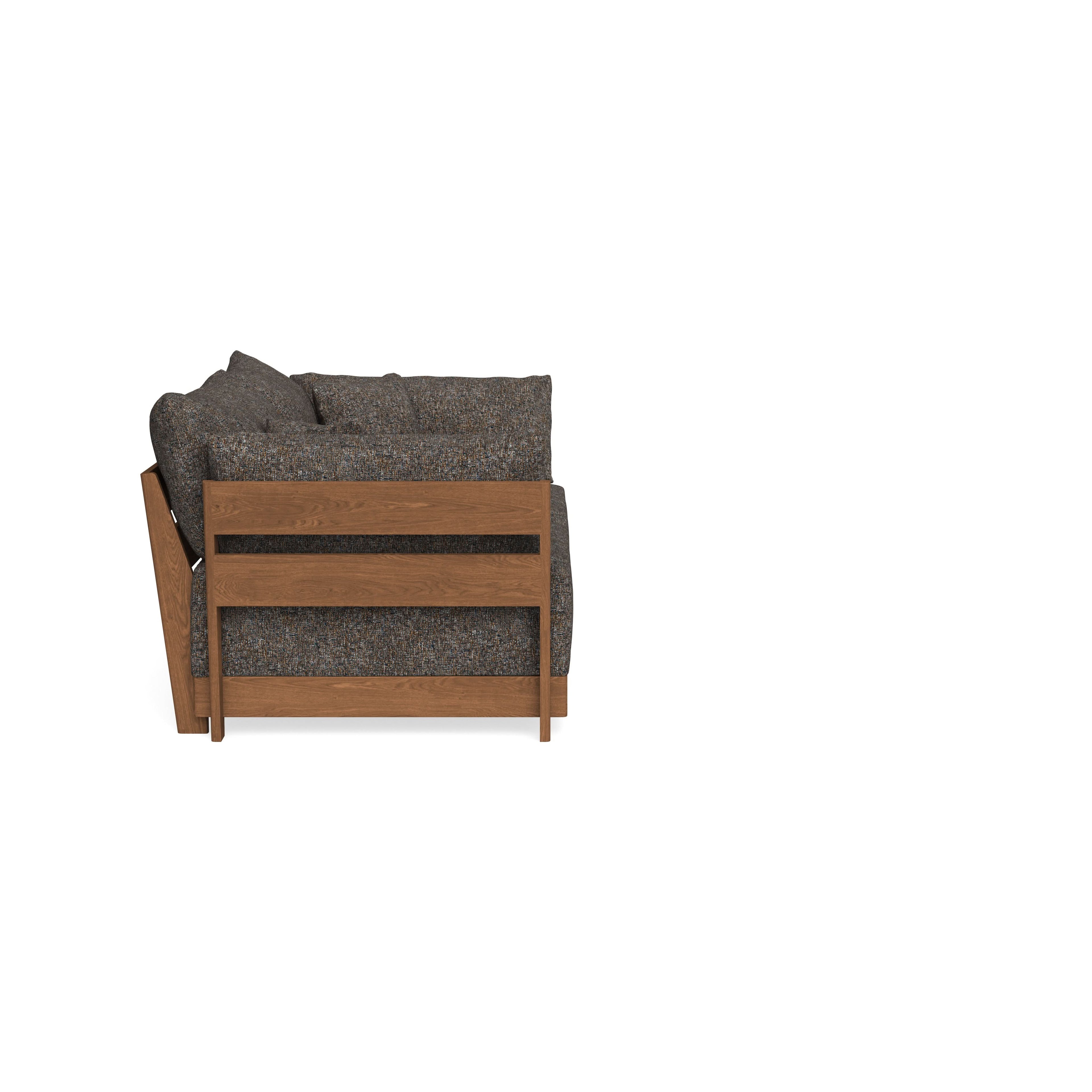 Modular Bondi Espresso 2-Seater Sofa in Eclipse | Memory Foam Blend