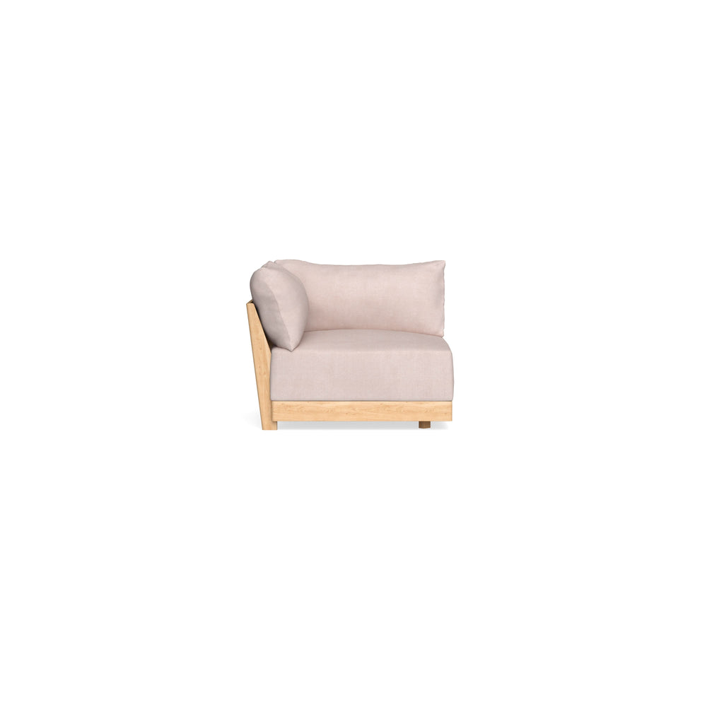 Modular Bondi Latte Corner Chair in Blush | Memory Foam Blend