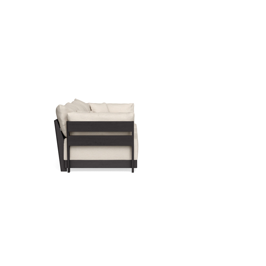 Modular Bondi Black 3-Seater Sofa in Seashell | Memory Foam Blend