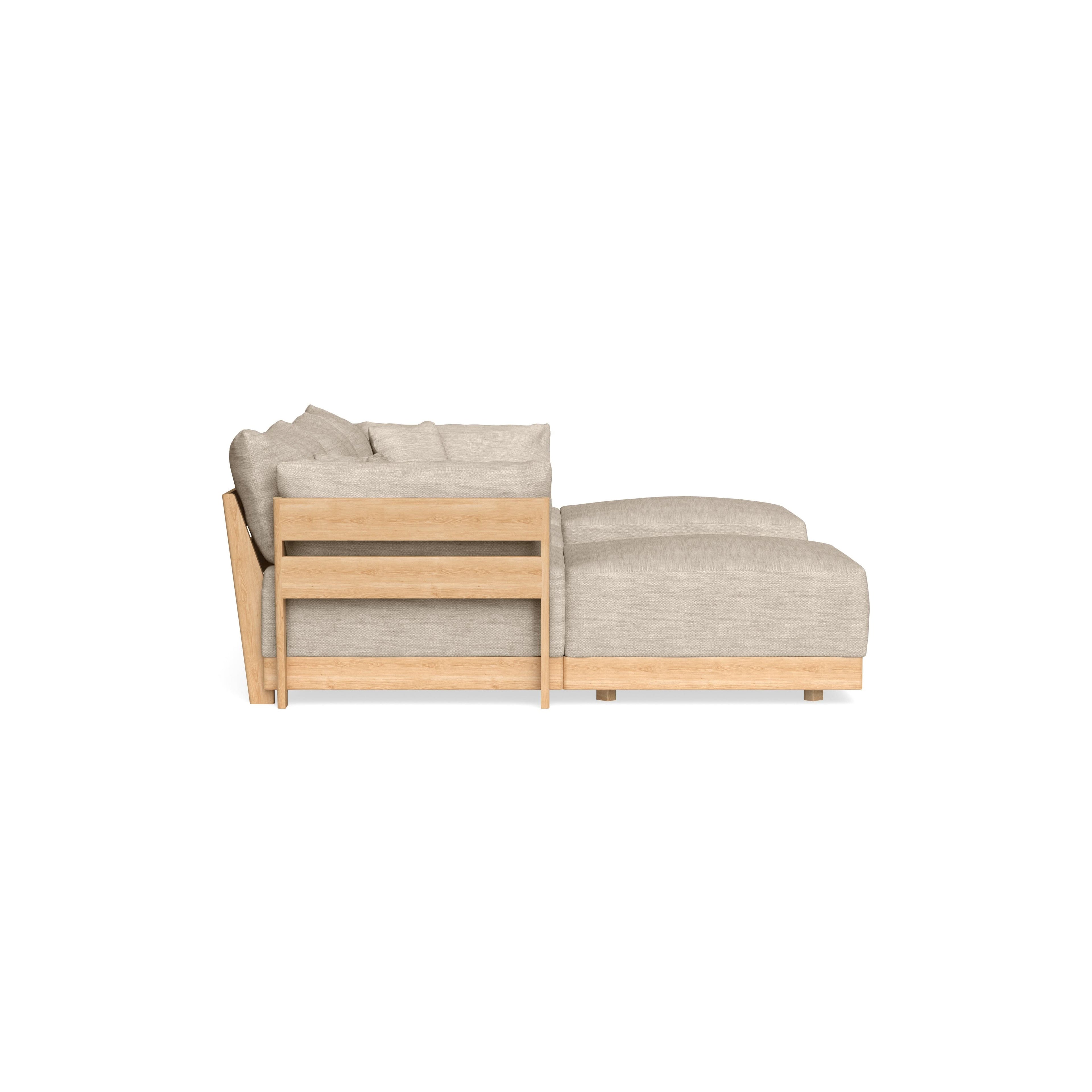 Slipcover Only - Modular Bondi 3-Seater U-Sectional in Wheat