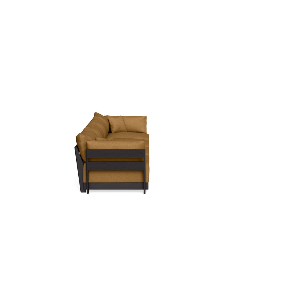 Modular Bondi Black 4-Seater Sofa in Dijon | Memory Foam Blend