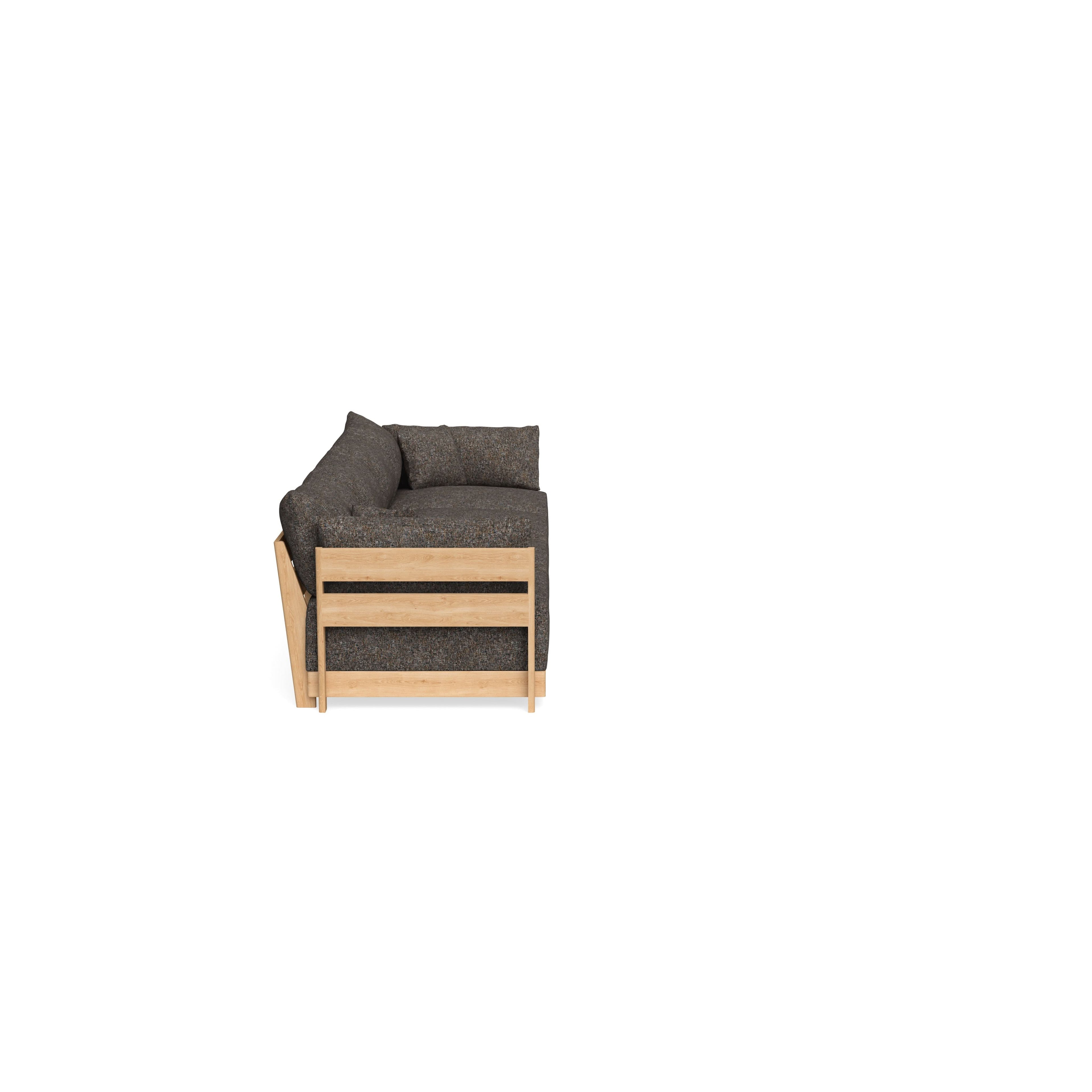 Modular Bondi Latte 4-Seater Sofa in Eclipse | Classic Blend