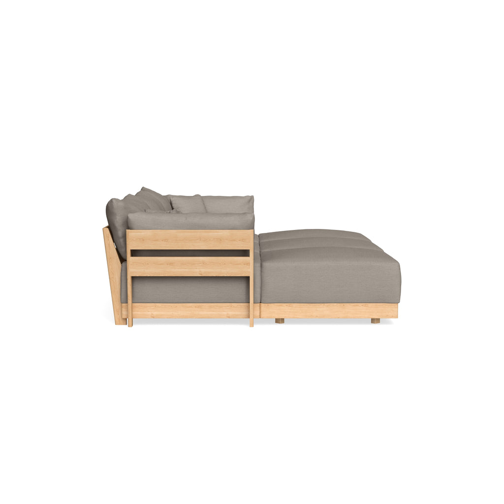 Slipcover Only - Modular Bondi 3-Seater Daybed Sofa Sectional in Cinder Gray