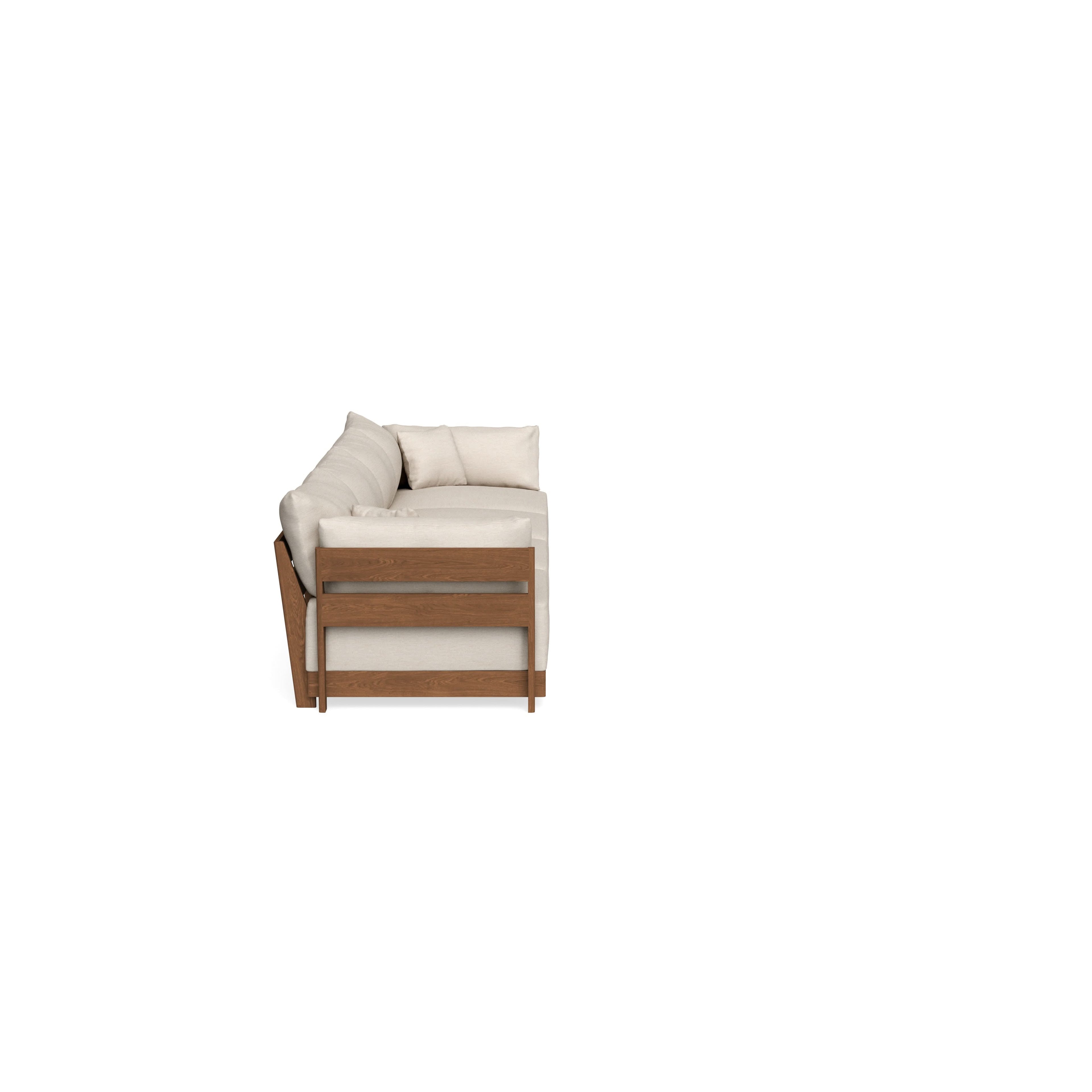 Modular Bondi Espresso 4-Seater Sofa in Seashell | Classic Blend