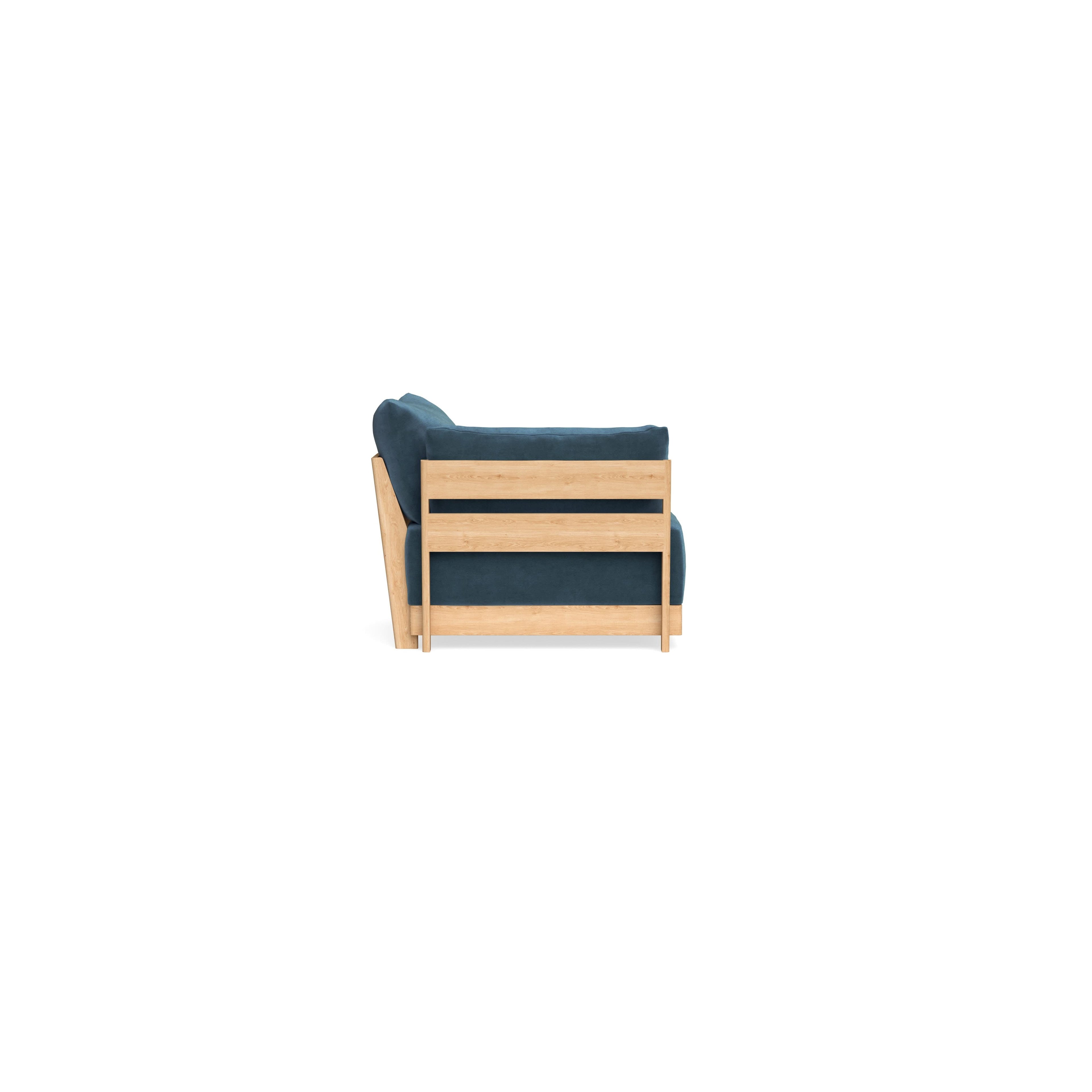 Slipcover Only - Modular Bondi End Chair in Oxford Blue