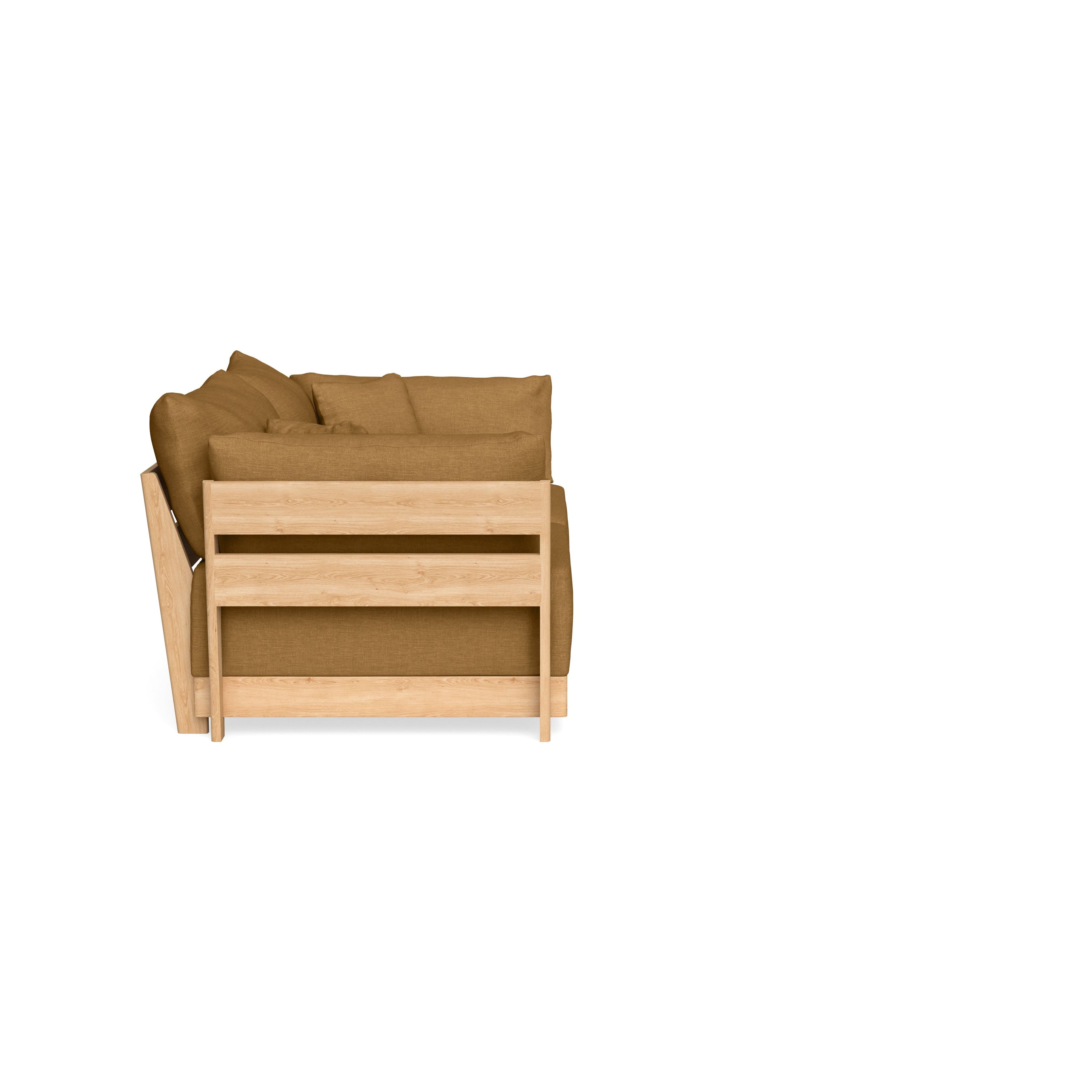 Modular Bondi Latte 2-Seater Sofa in Dijon | Classic Blend