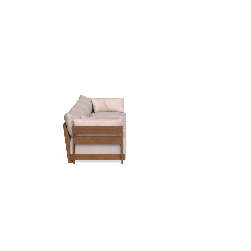 Modular Bondi Espresso 4-Seater Sofa in Blush | Classic Blend